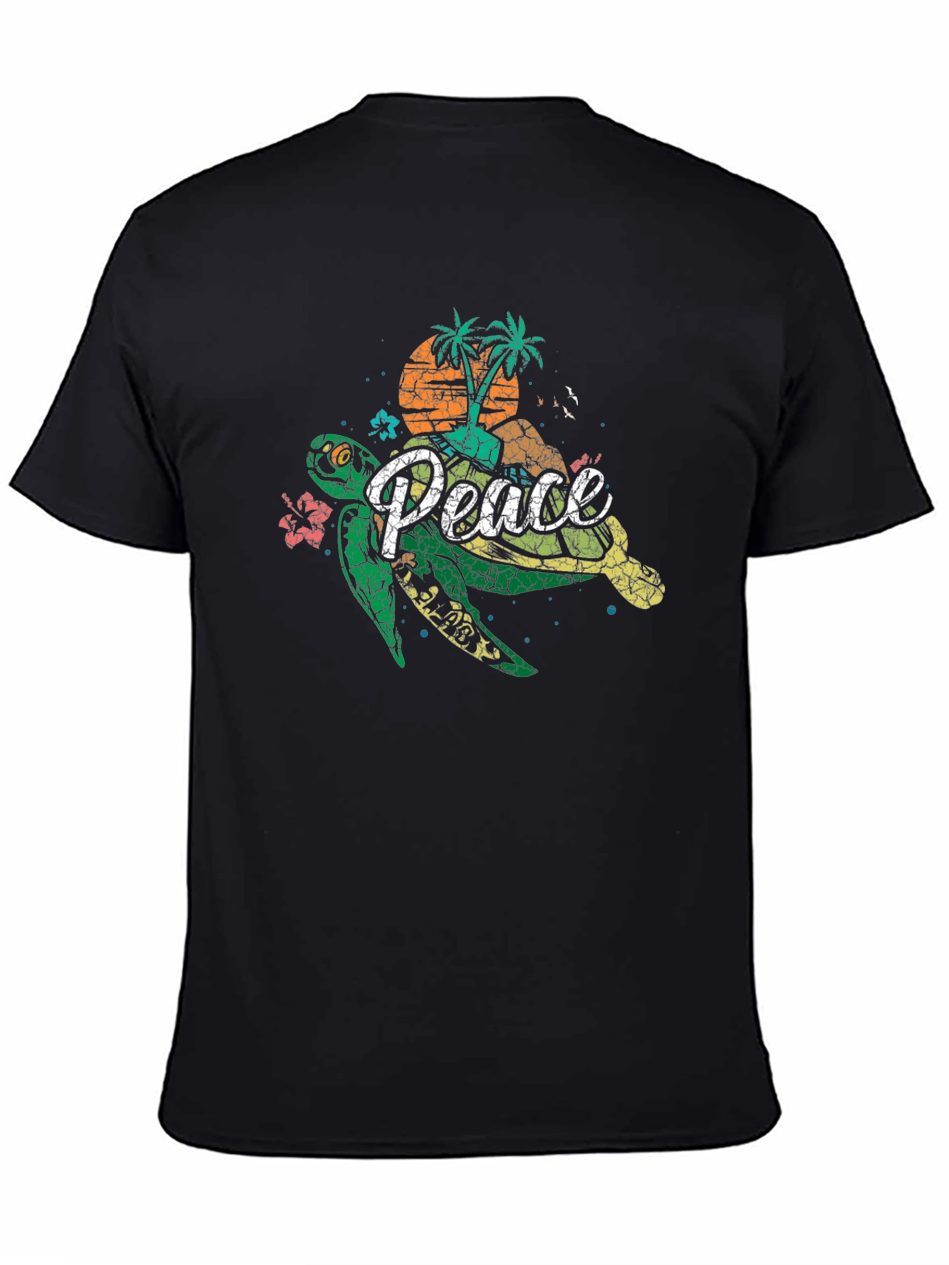 Peace Turtle Graphic T-Shirt