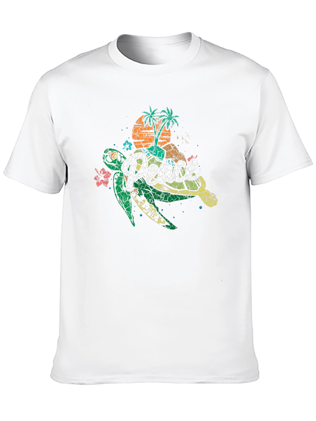 Peace Turtle Graphic T-Shirt