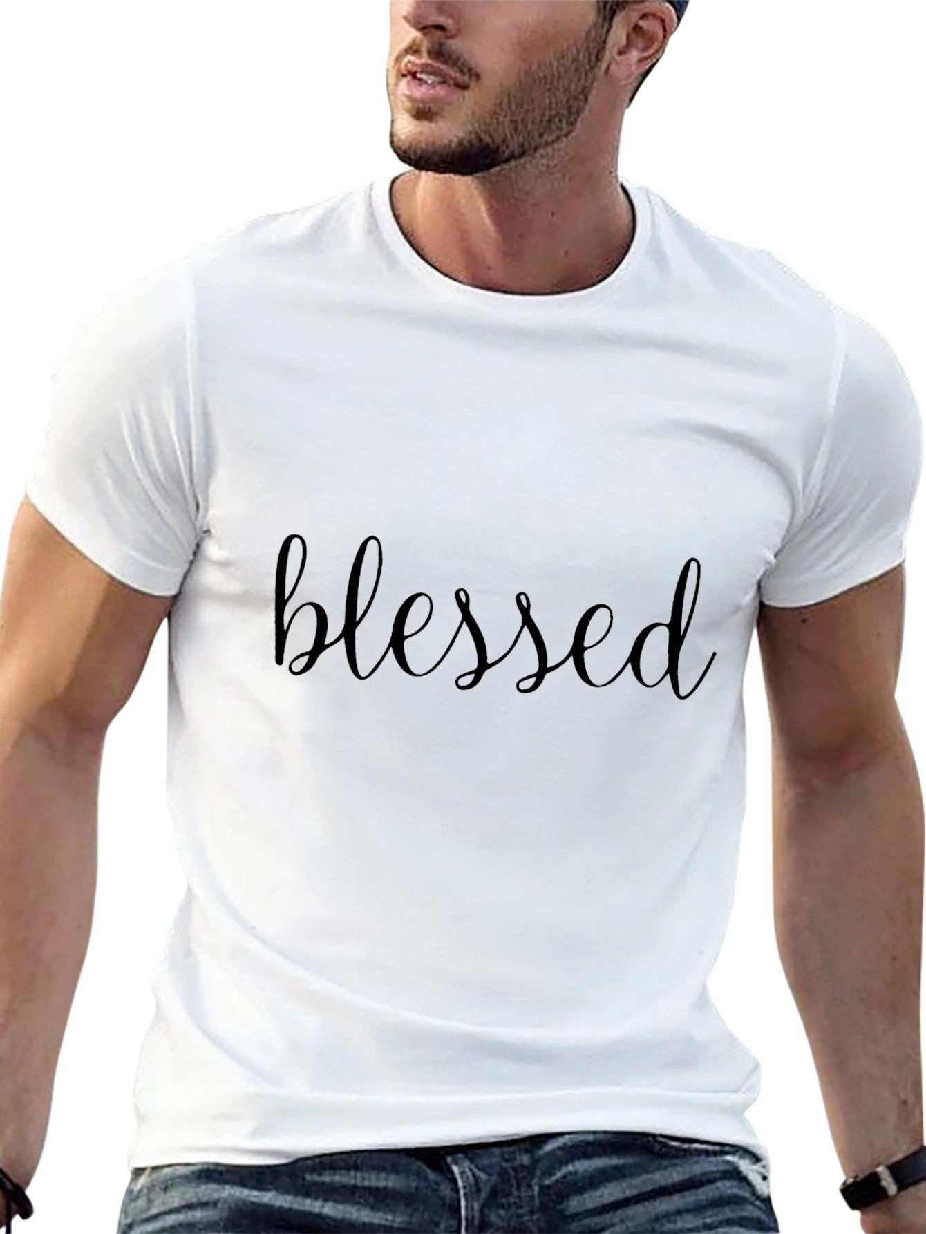 Blessed Black Crew Neck T-Shirt