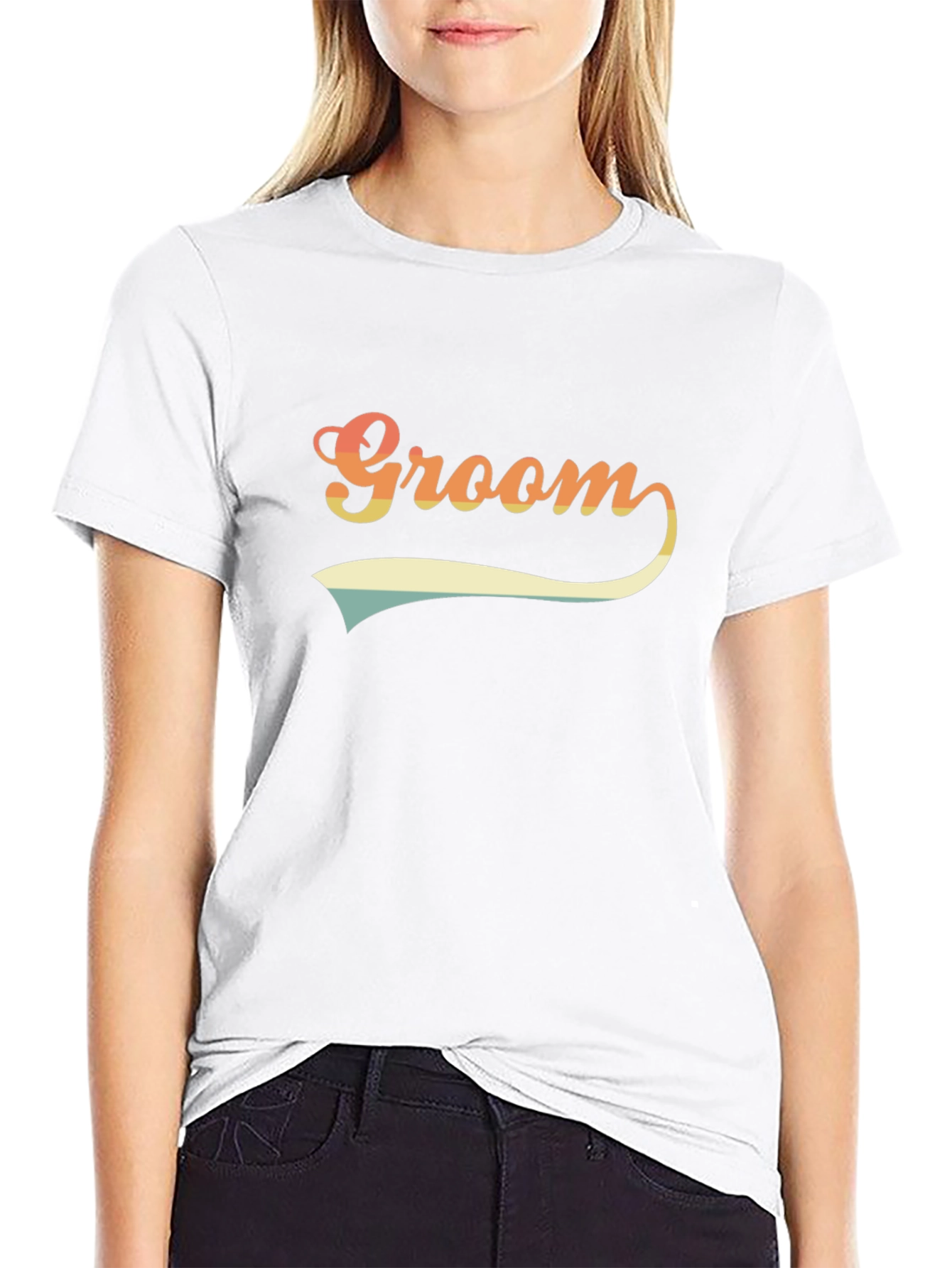 Retro Groom Crew T-Shirt - Wedding Party Apparel