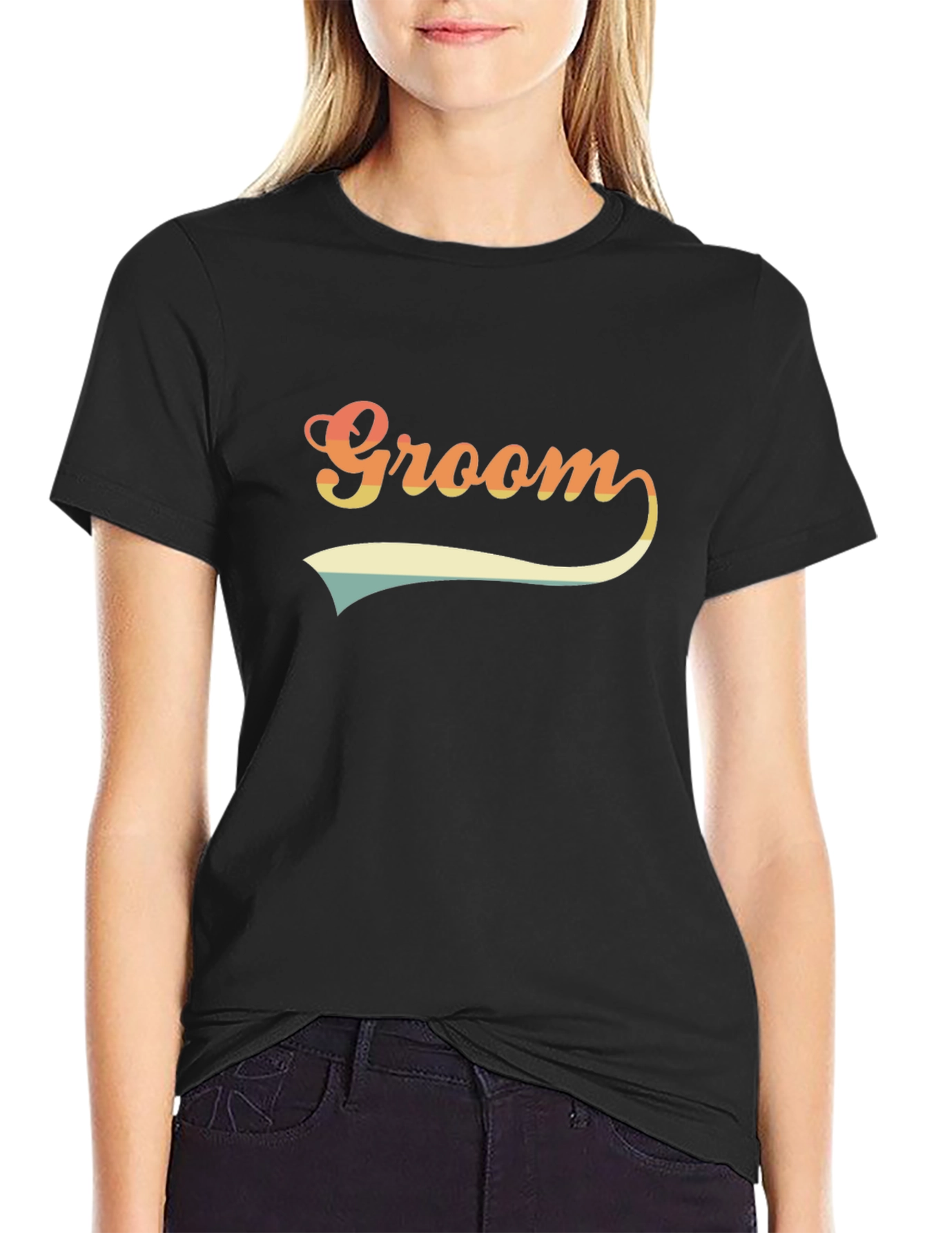Retro Groom Crew T-Shirt - Wedding Party Apparel