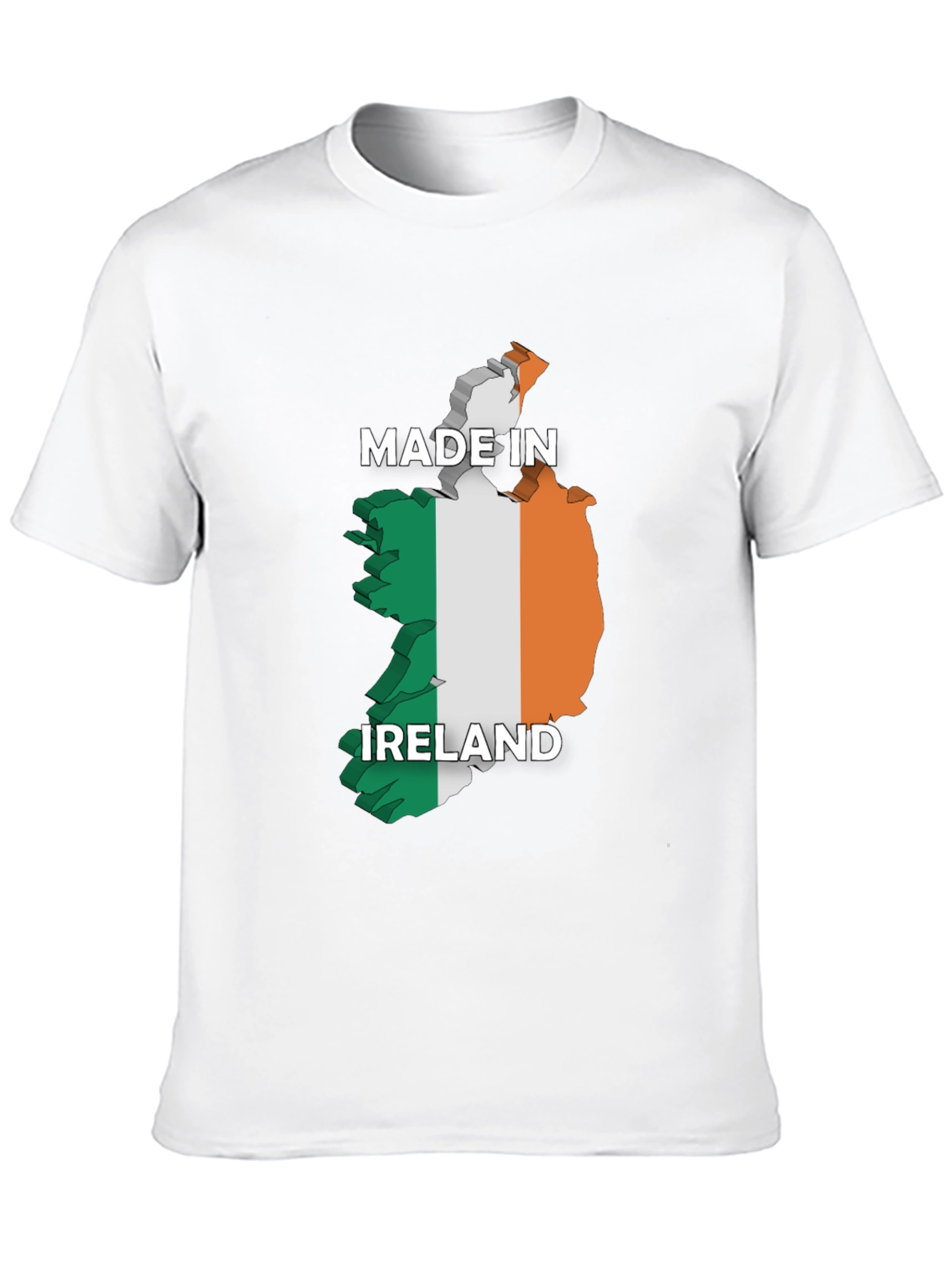 Made In Ireland T-Shirt Irish Flag Map Graphic Tee