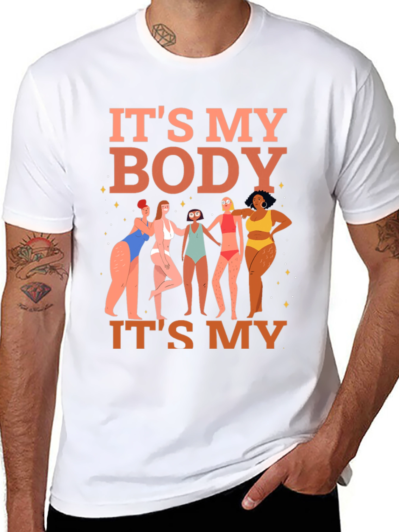 Its My Body T-Shirt - Womens Rights Graphic Tee