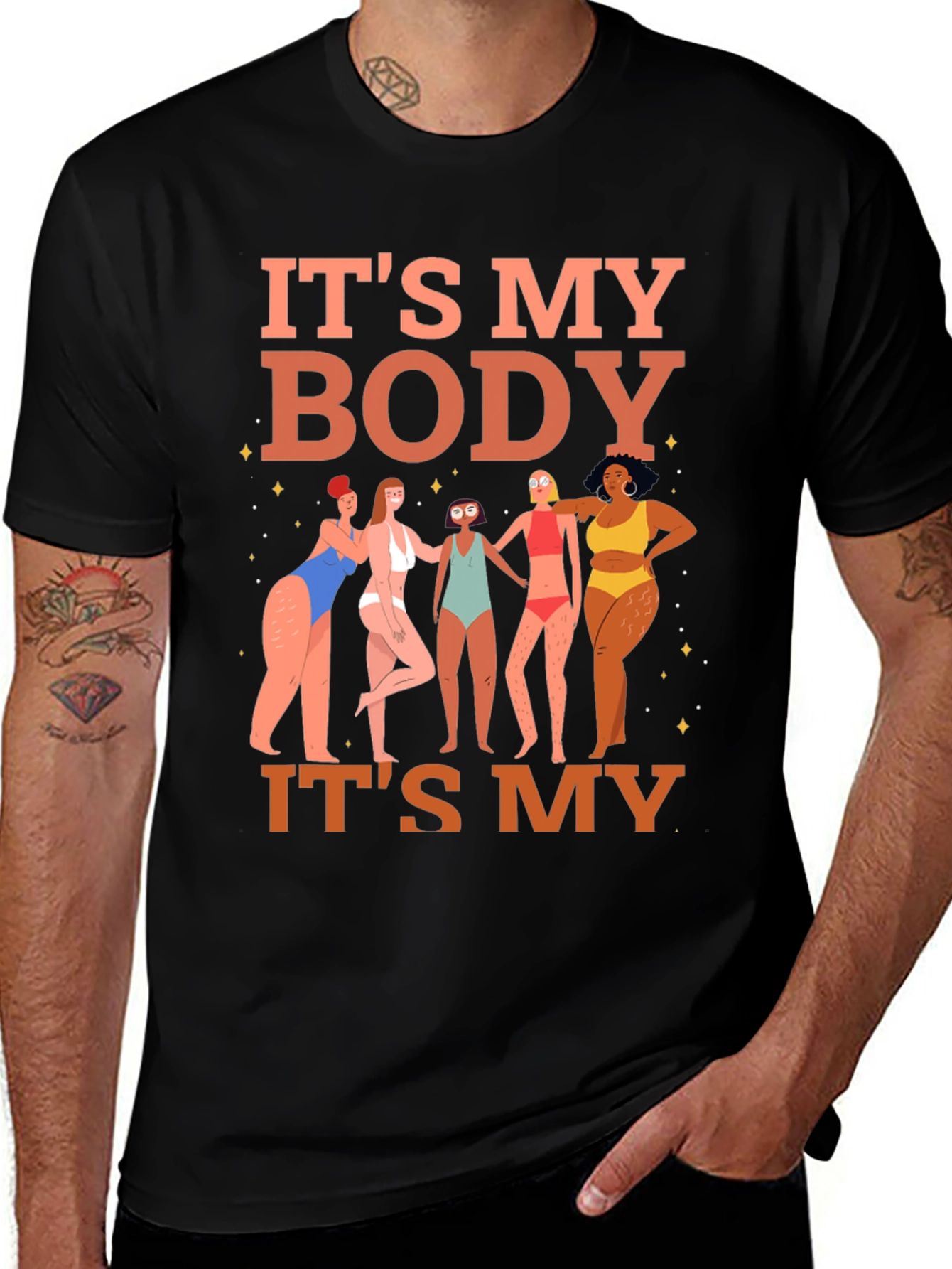 Its My Body T-Shirt - Womens Rights Graphic Tee