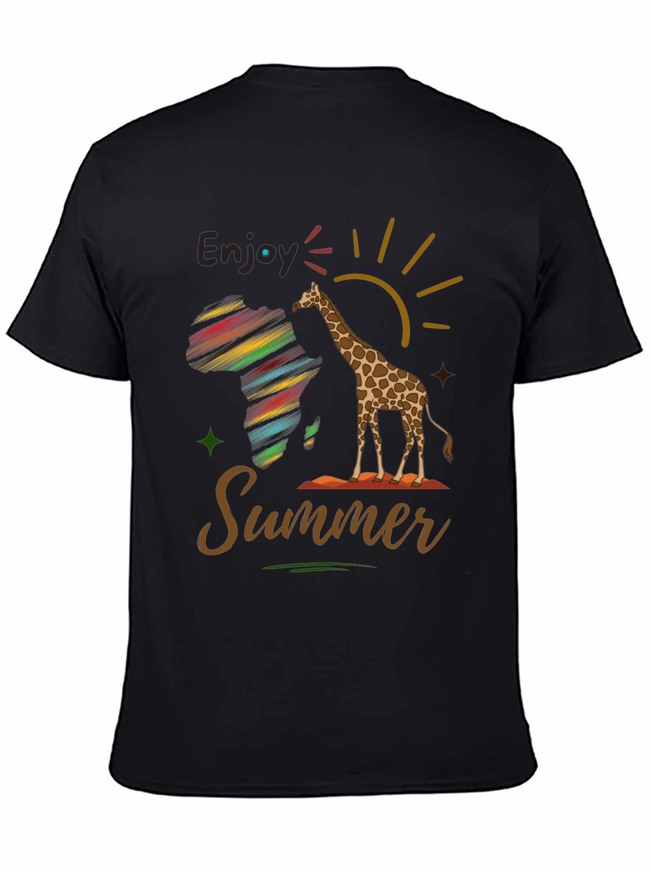 Enjoy Summer Giraffe Graphic Tee