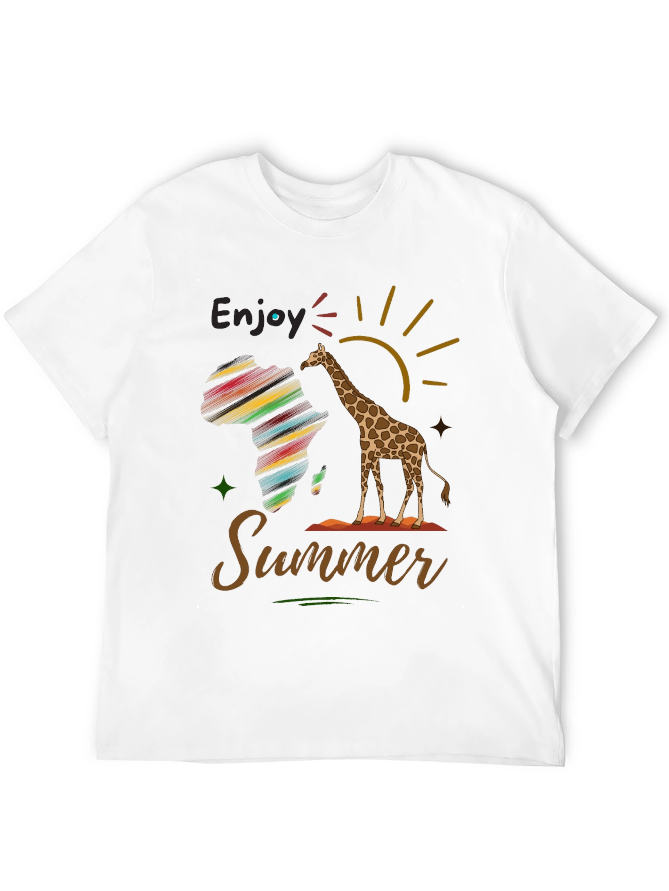 Enjoy Summer Giraffe Graphic Tee