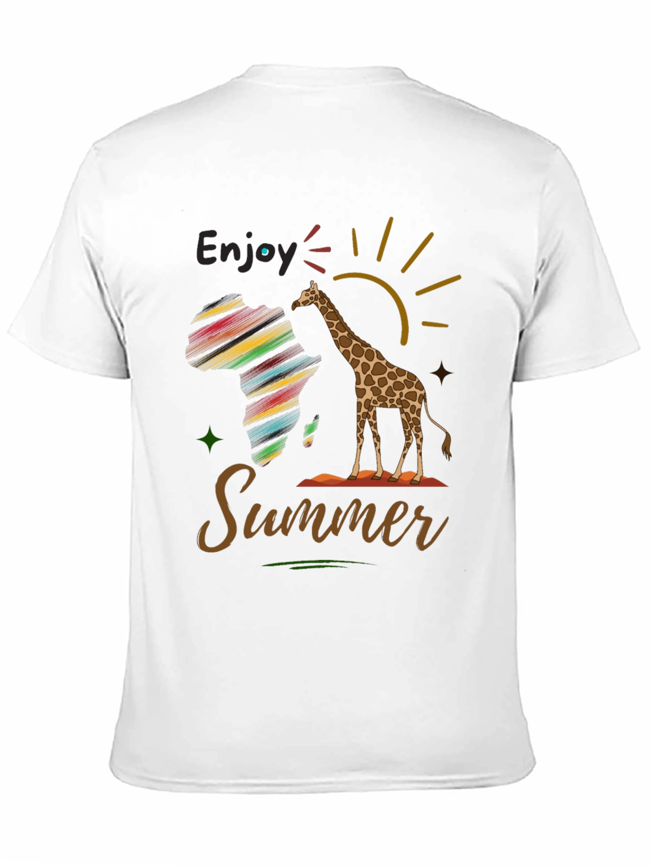 Enjoy Summer Giraffe Graphic Tee