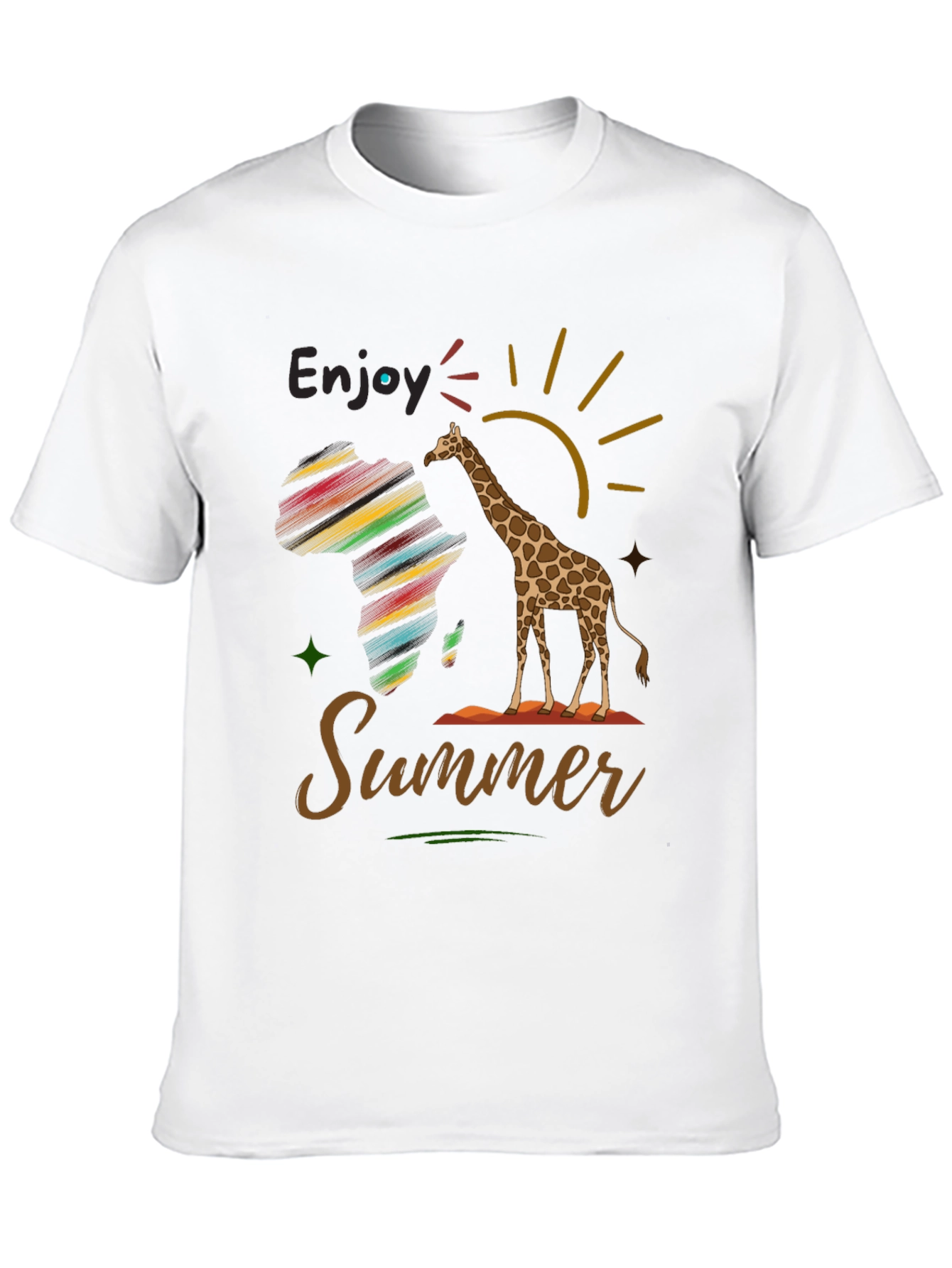 Enjoy Summer Giraffe Graphic Tee