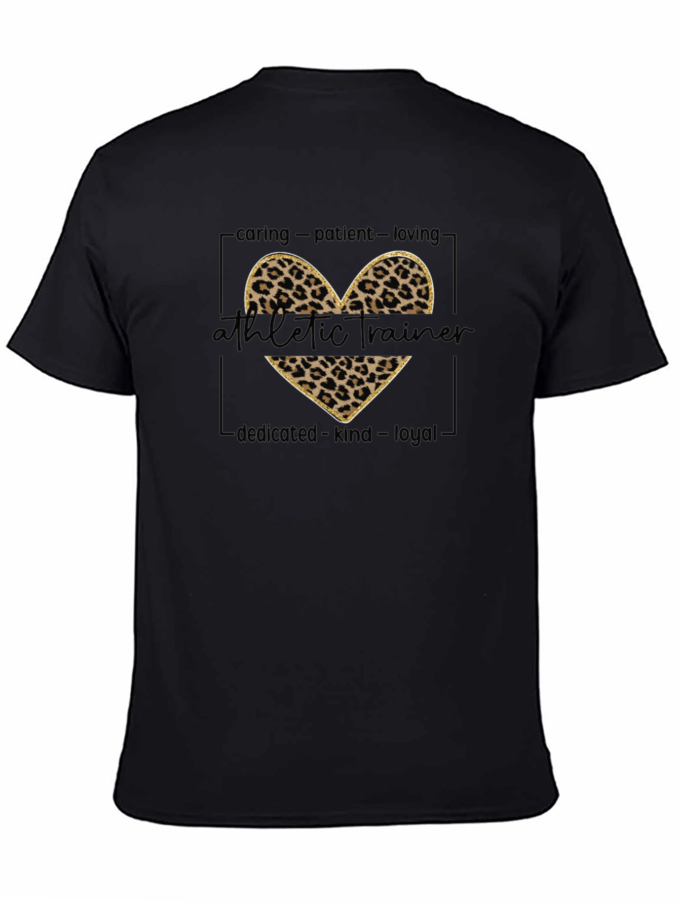 Athletic Trainer Leopard Heart T-Shirt