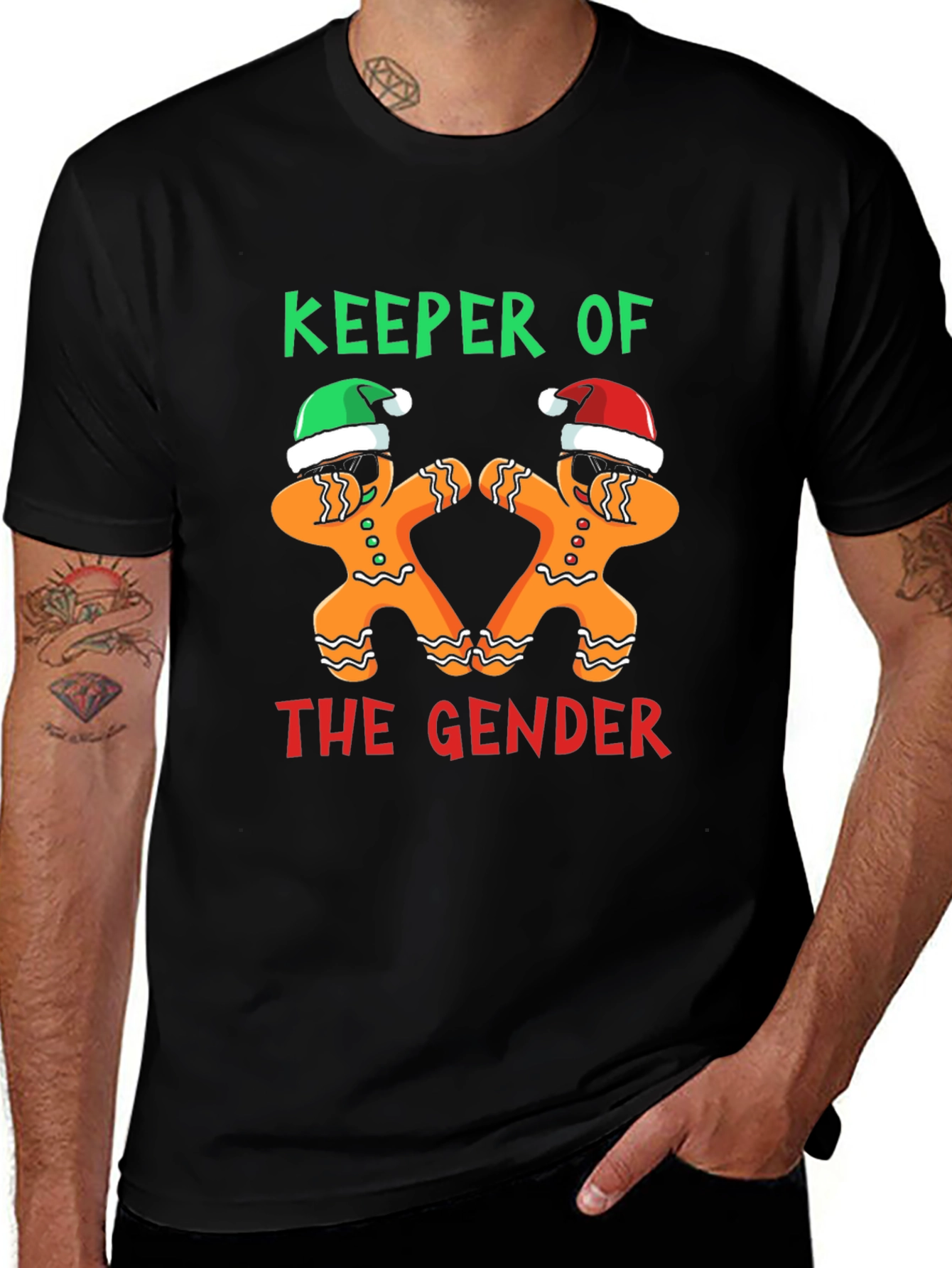 Keeper of the Gender Gingerbread Christmas T-Shirt