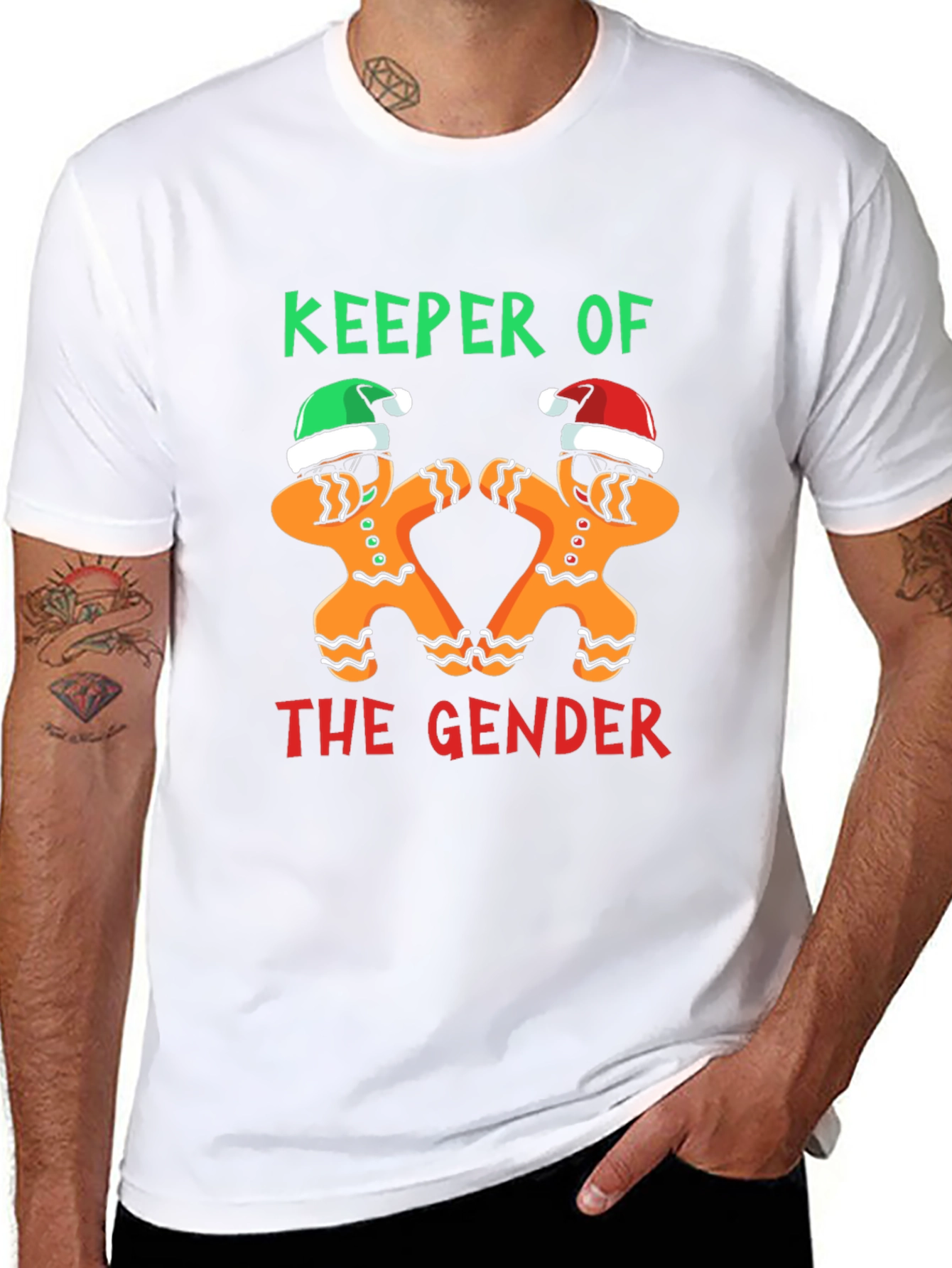 Keeper of the Gender Gingerbread Christmas T-Shirt