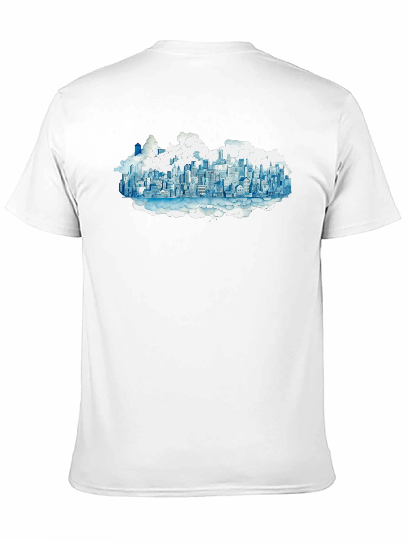 Cityscape Cloud Tee - Urban Dreamscape T-Shirt
