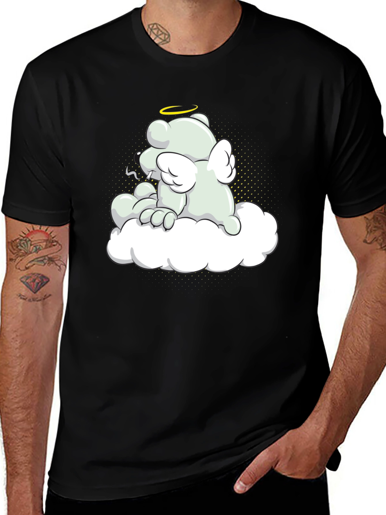 Angel Bear Graphic Tee - Relaxed Comfort