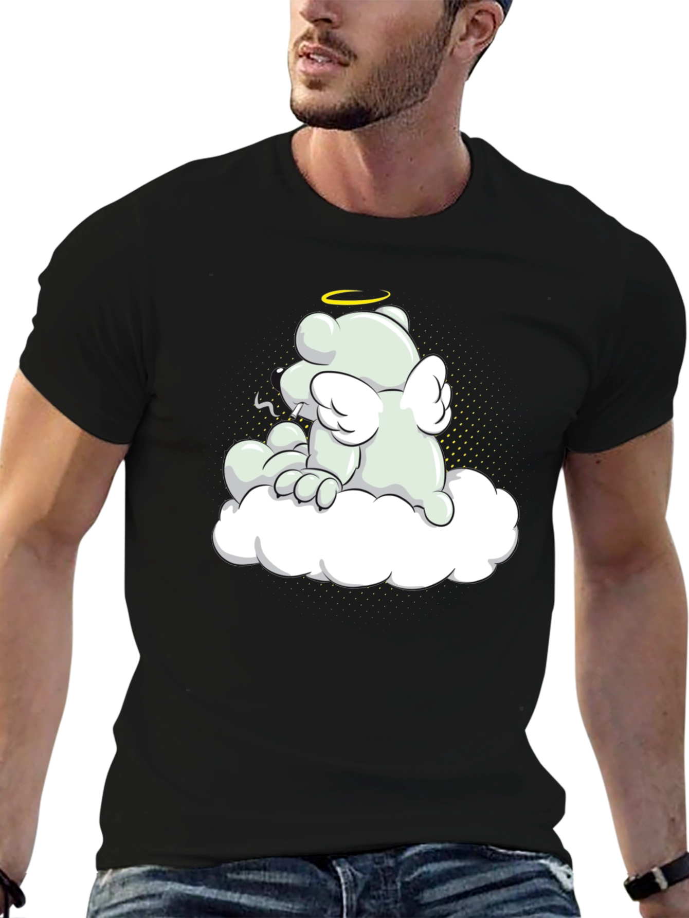 Angel Bear Graphic Tee - Relaxed Comfort