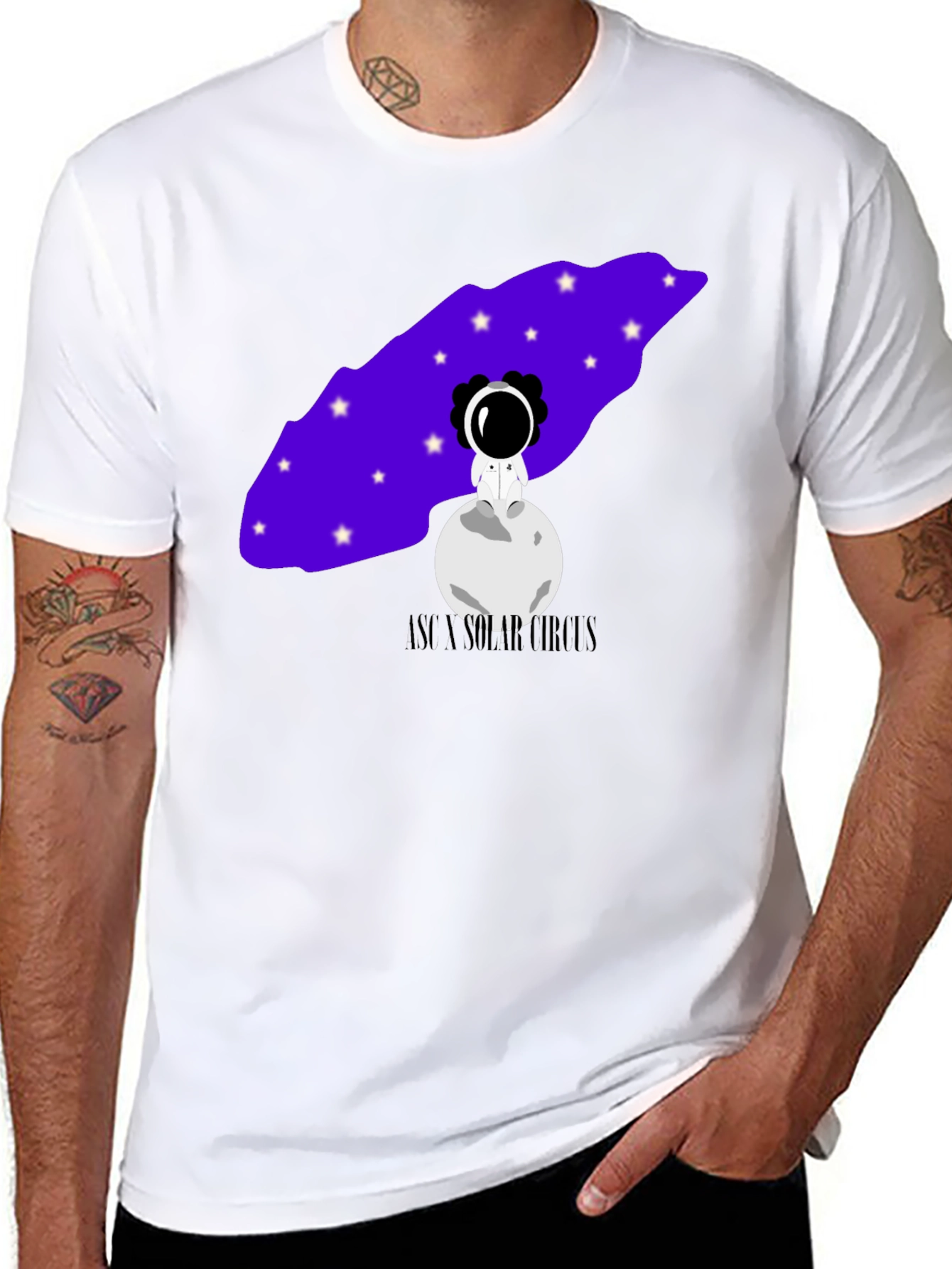 Astronaut Moon Graphic Tee - Unisex Black T-Shirt