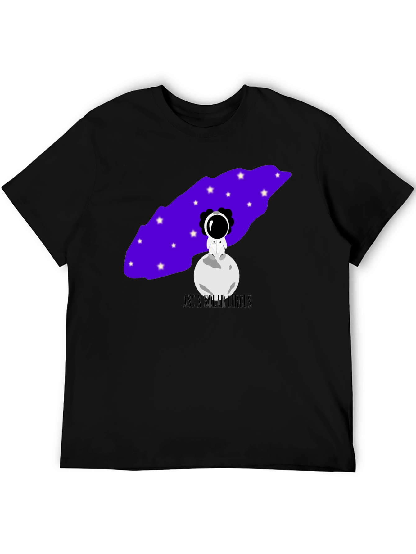 Astronaut Moon Graphic Tee - Unisex Black T-Shirt