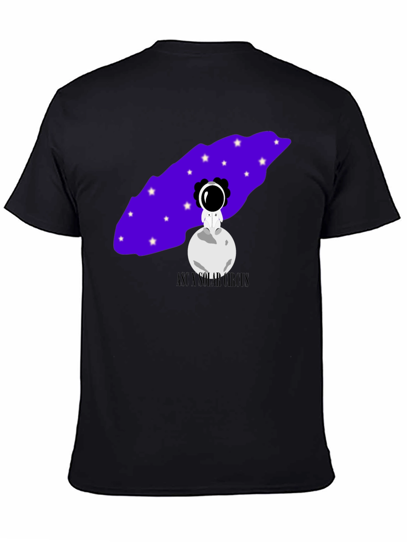 Astronaut Moon Graphic Tee - Unisex Black T-Shirt