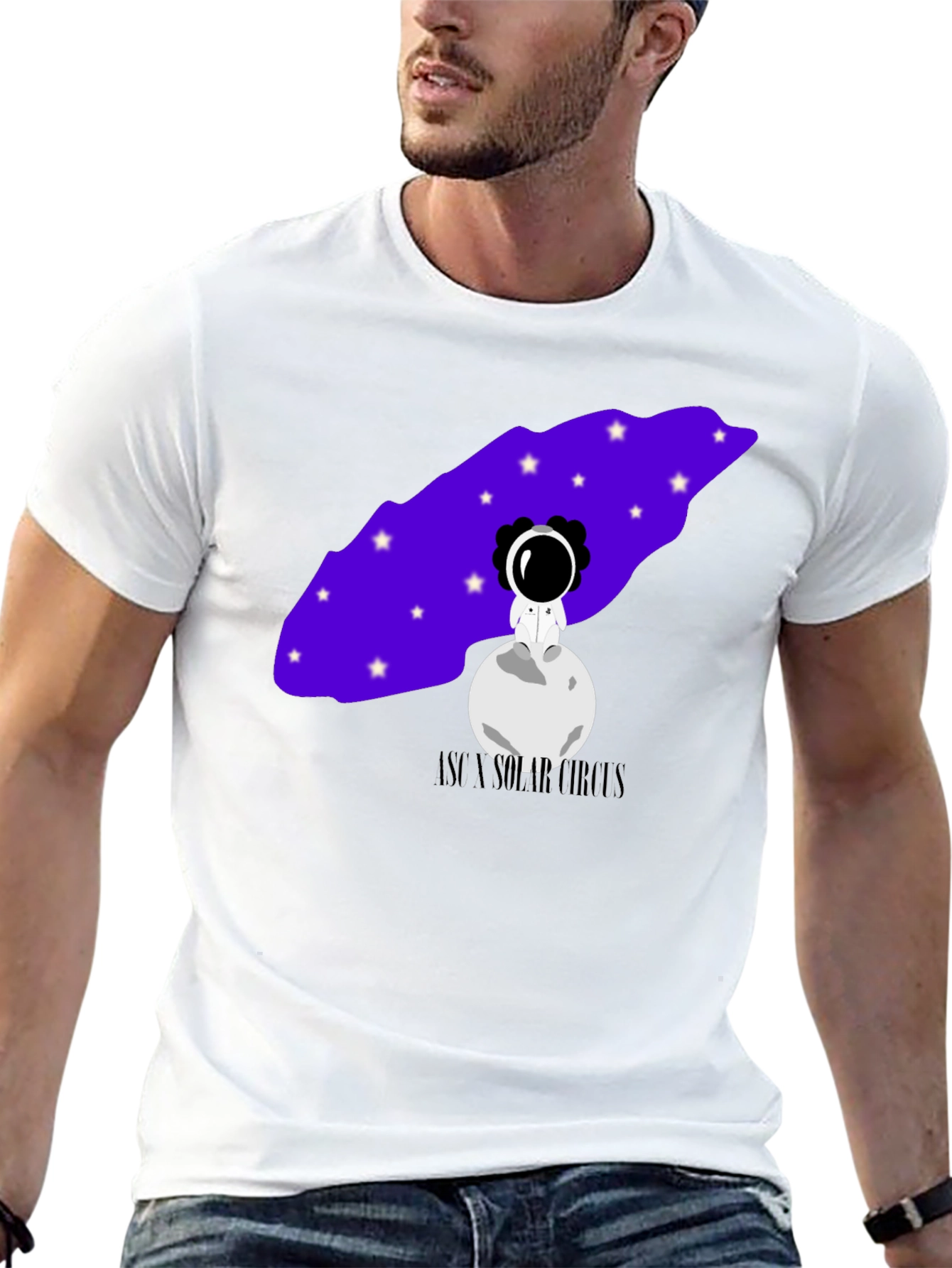 Astronaut Moon Graphic Tee - Unisex Black T-Shirt