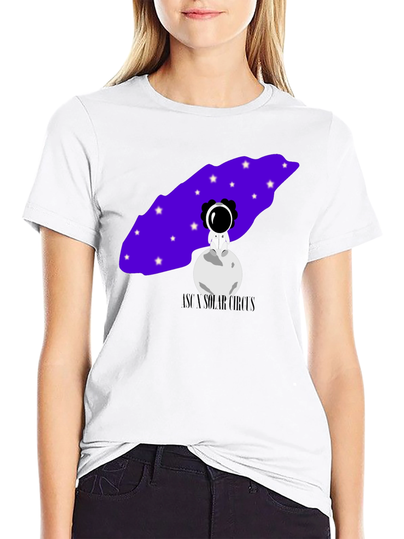 Astronaut Moon Graphic Tee - Unisex Black T-Shirt