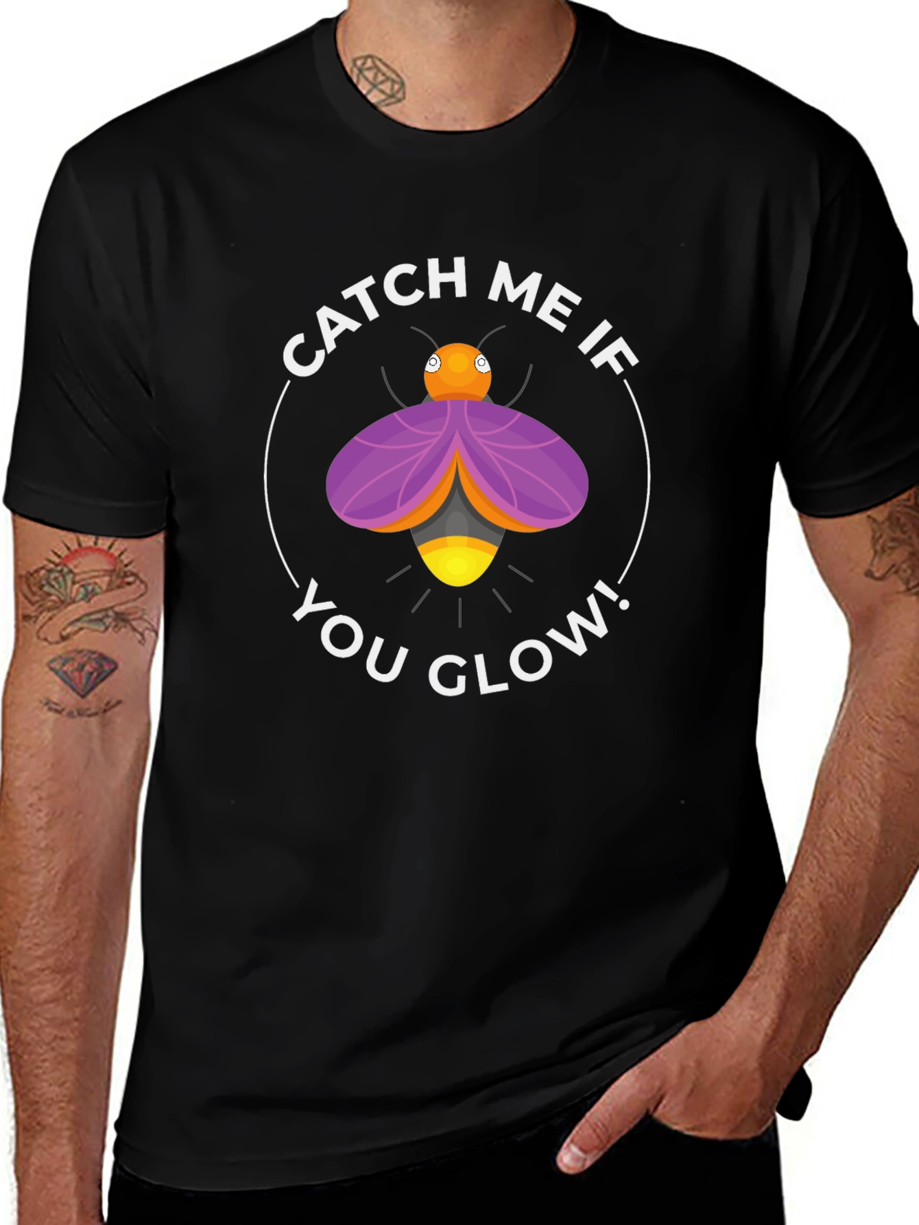 Catch Me If You Glow T-Shirt - Firefly Design