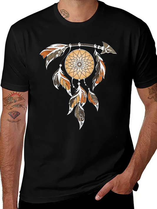 Dreamcatcher Graphic Tee - Arrow & Feathers Design