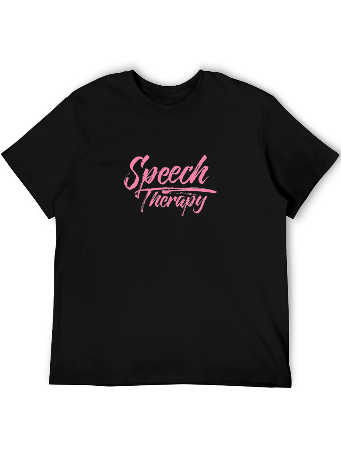 Speech Therapy T-Shirt - Pink Text