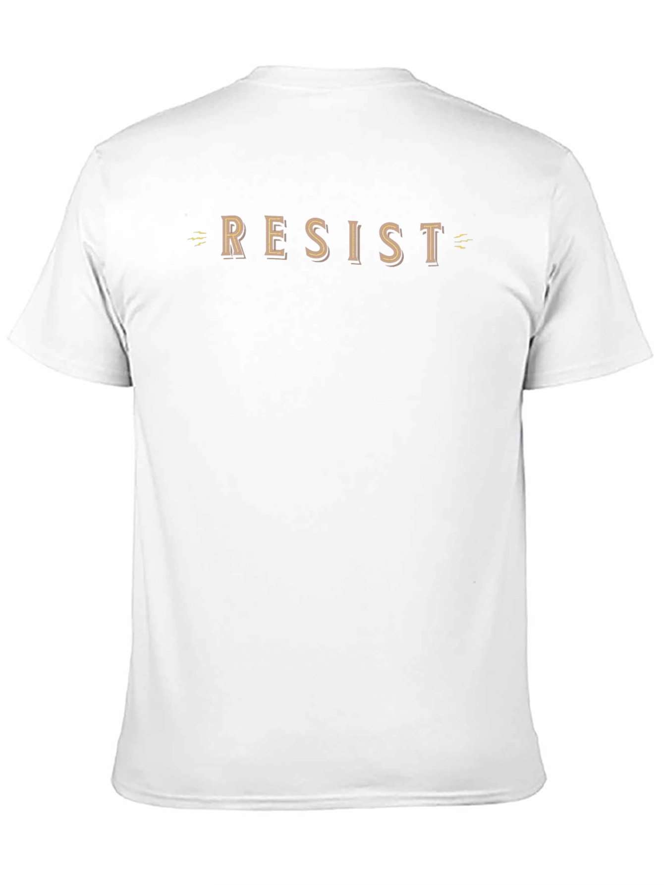 Resist Graphic Tee - Black Cotton T-Shirt