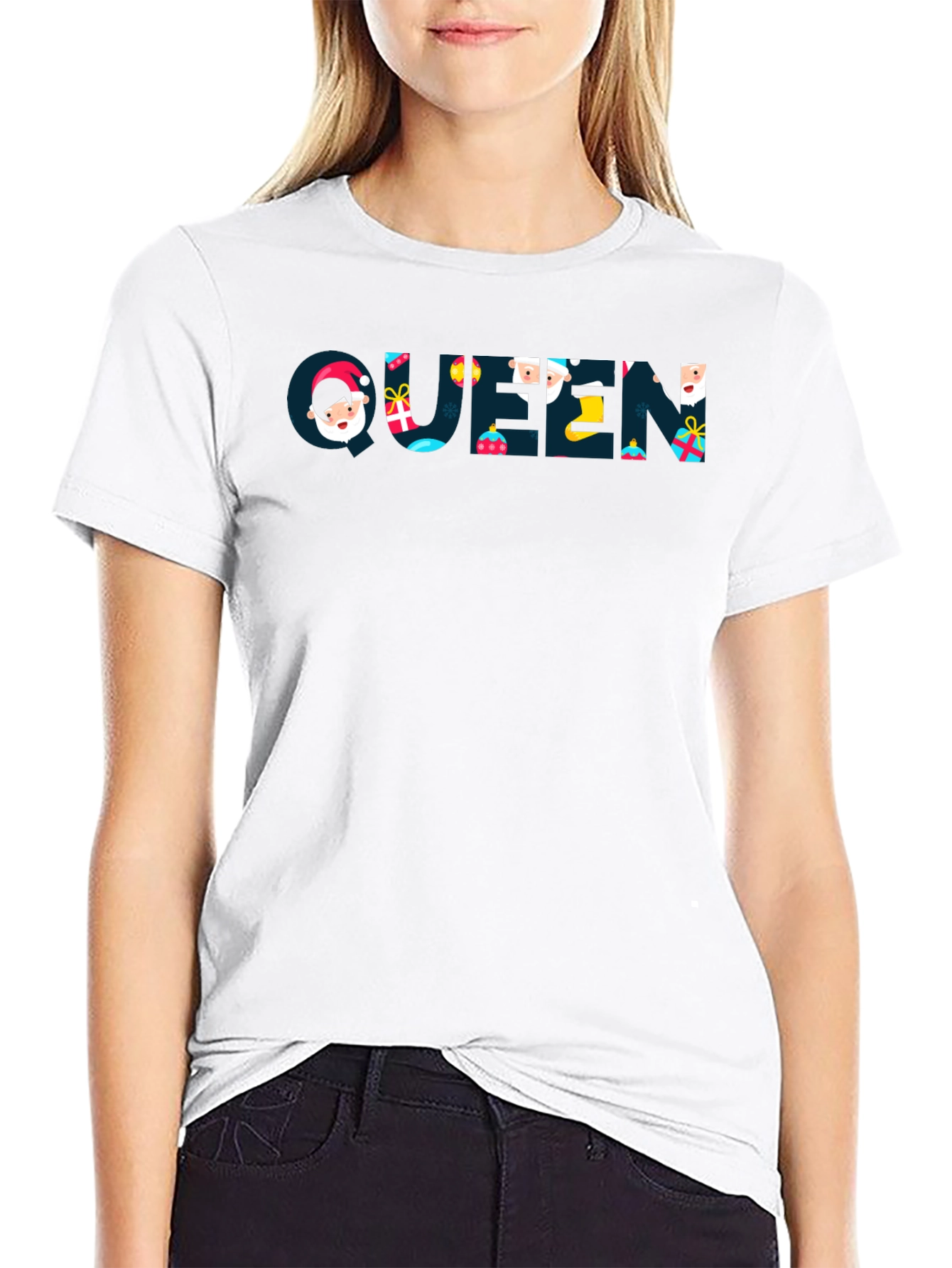 Queen Holiday Graphic T-Shirt - Black