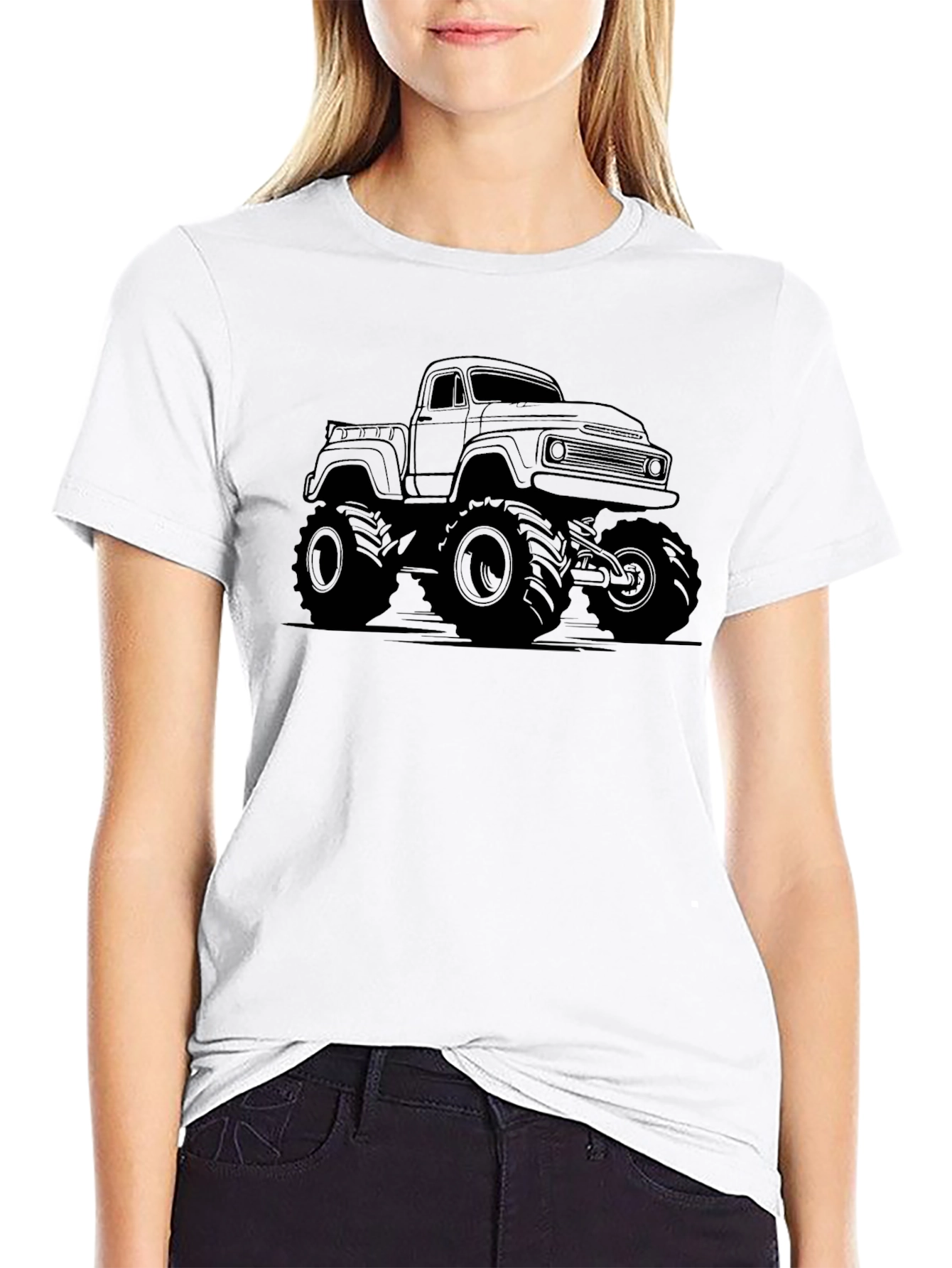 Monster Truck Graphic Tee - Black