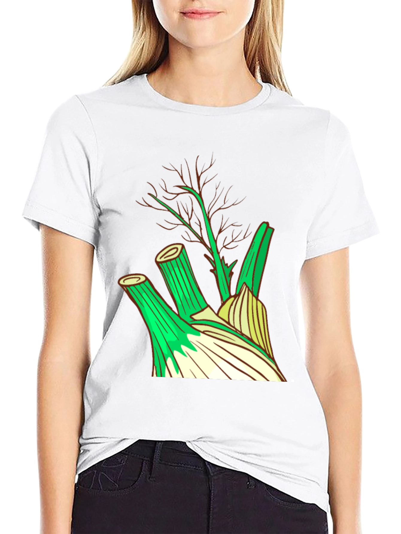 Fennel Graphic T-Shirt - Stylish Culinary Design