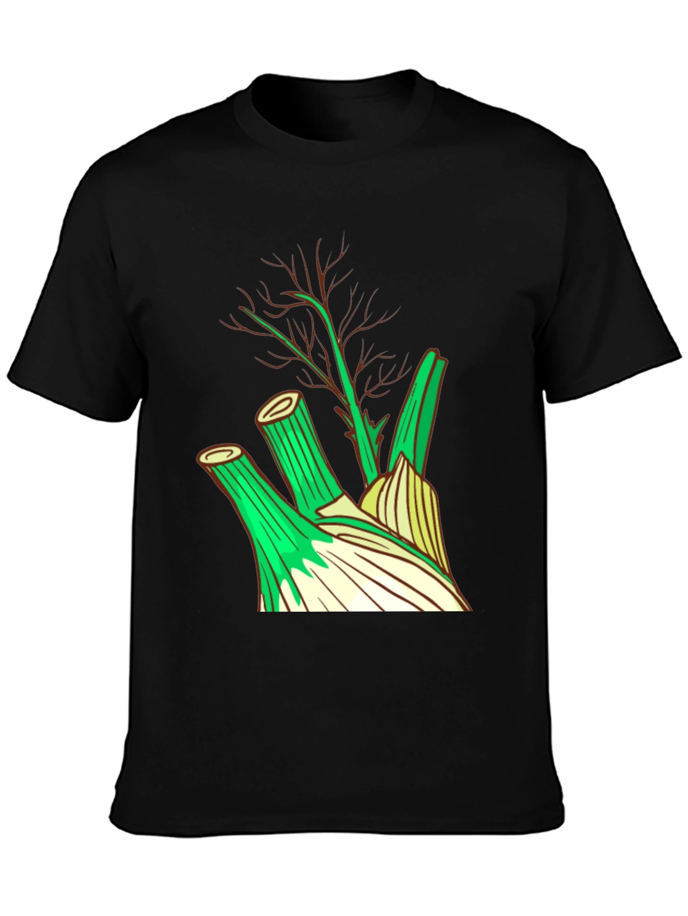 Fennel Graphic T-Shirt - Stylish Culinary Design