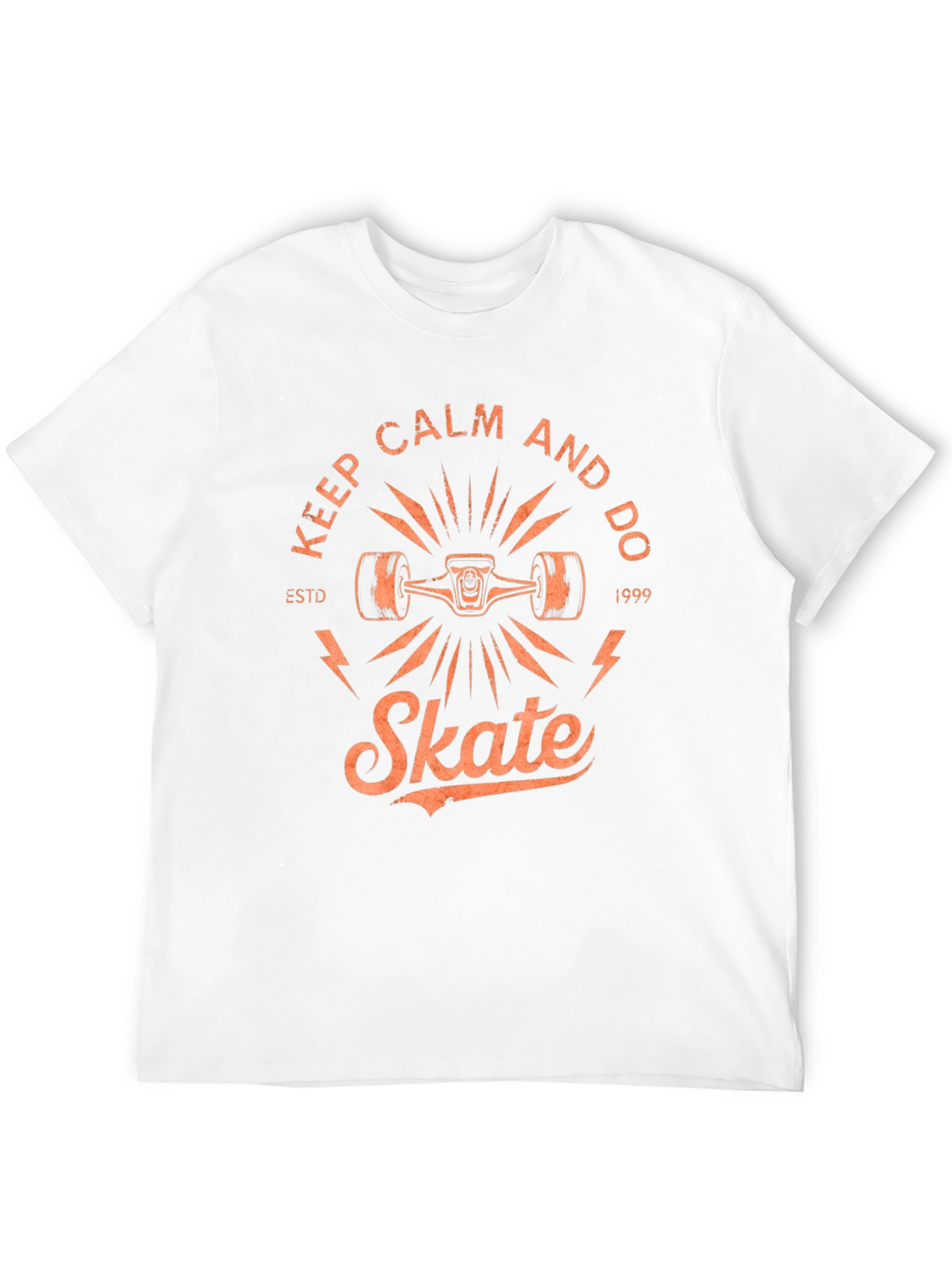 Keep Calm and Do Skate Black Graphic Tee