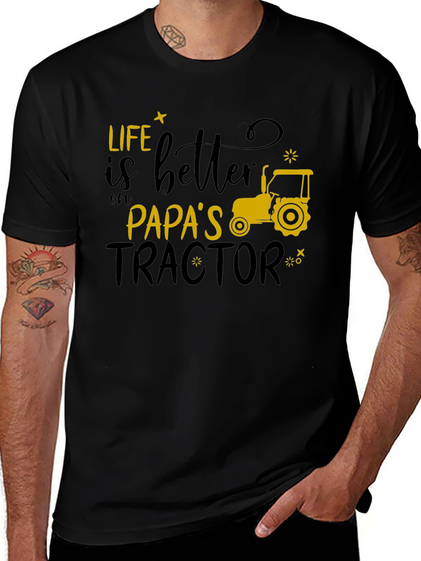 Life Is Better On Papas Tractor T-Shirt