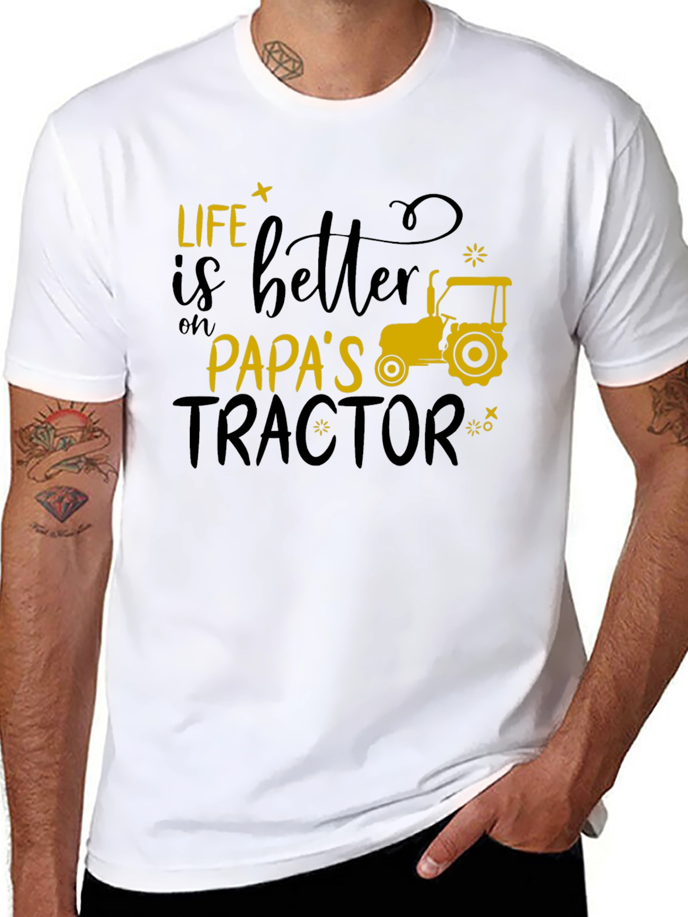 Life Is Better On Papas Tractor T-Shirt