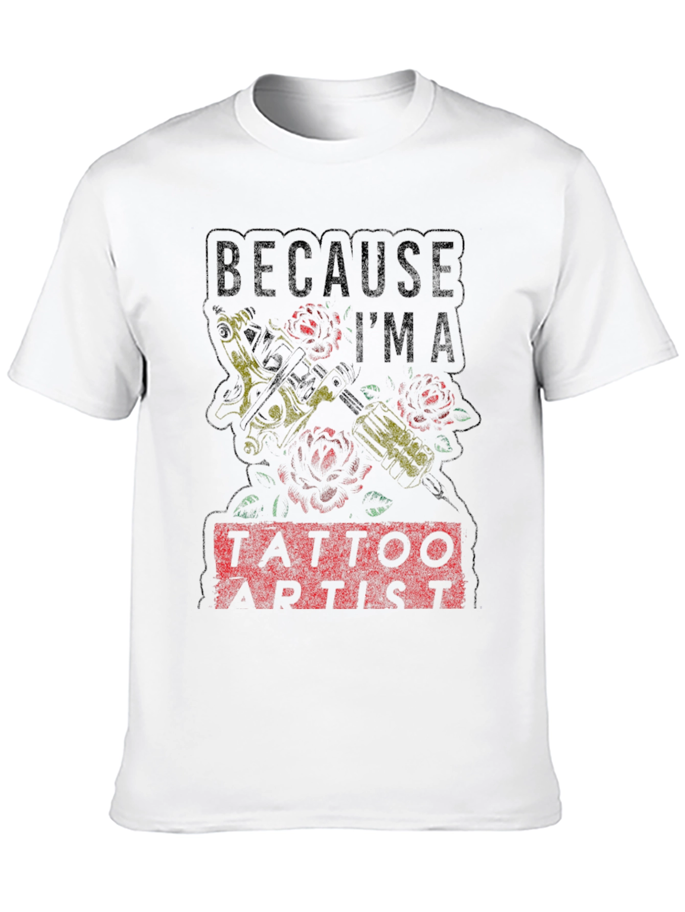 Tattoo Artist Graphic Tee - Black Cotton Shirt