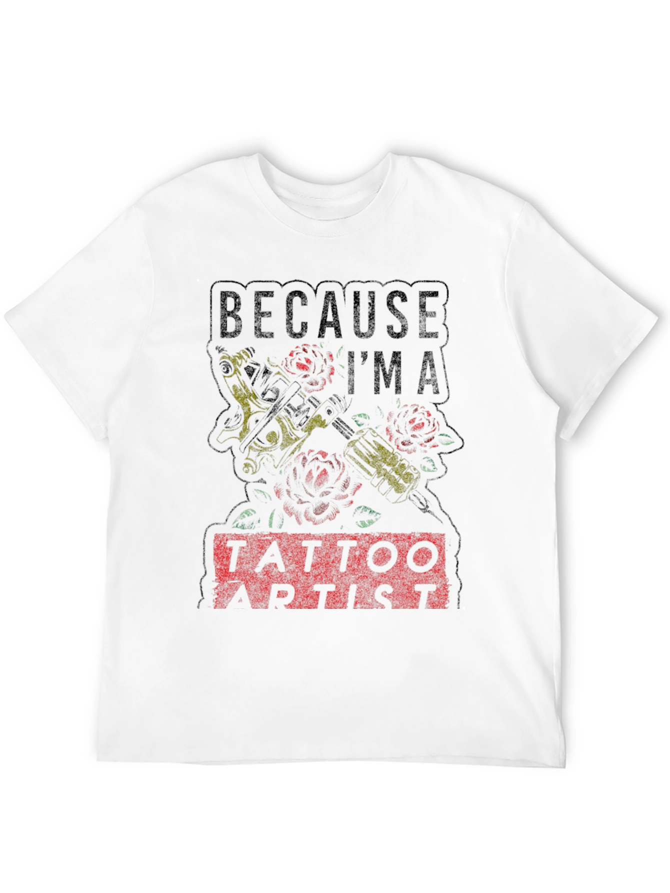 Tattoo Artist Graphic Tee - Black Cotton Shirt