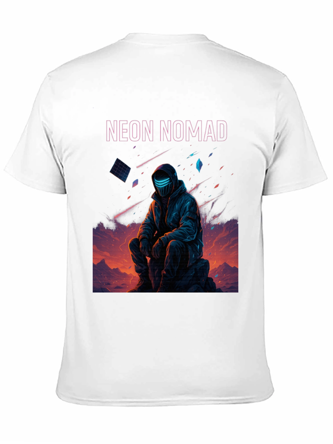 Neon Nomad Graphic T-Shirt - Futuristic Style