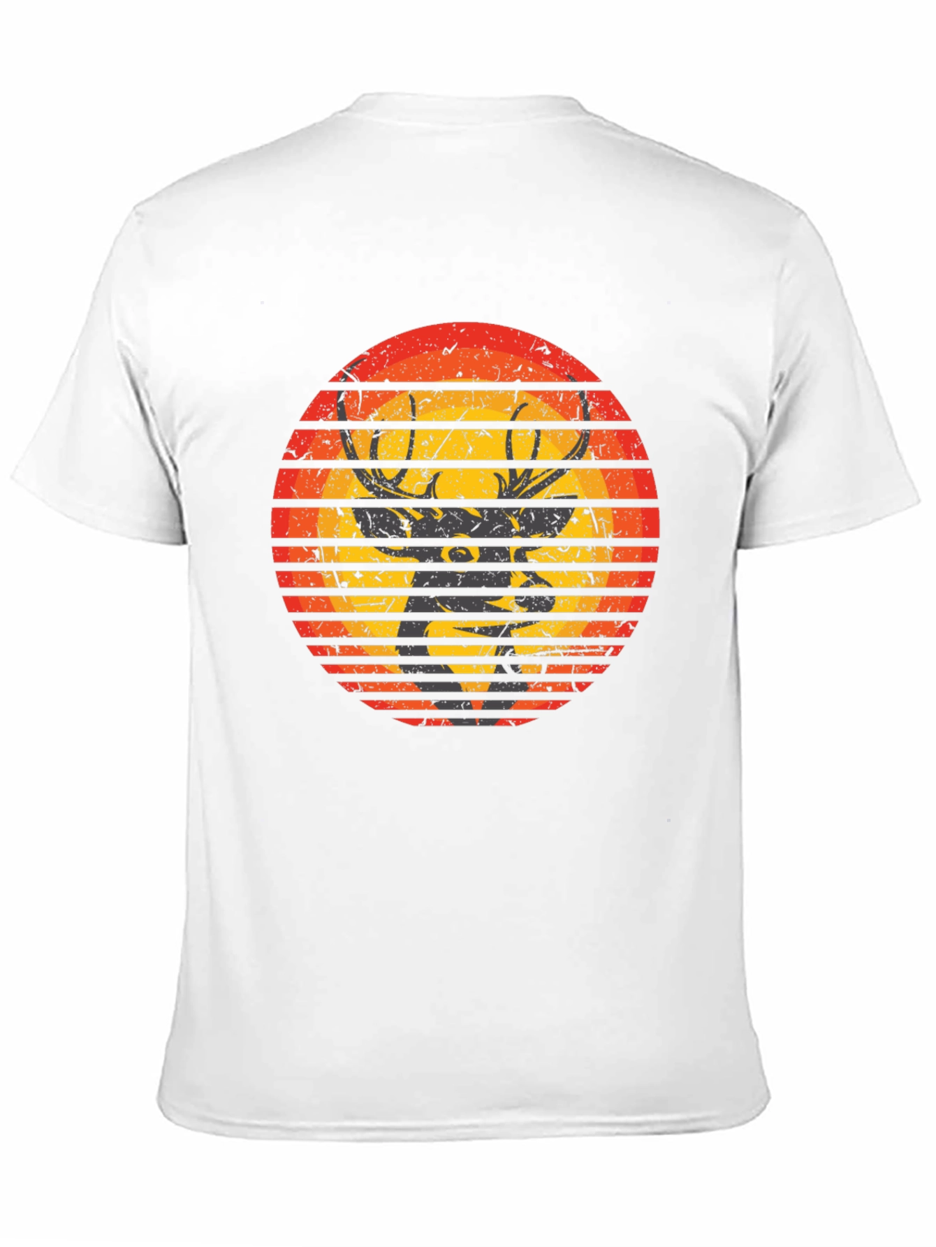 Retro Deer Sunset Graphic Tee