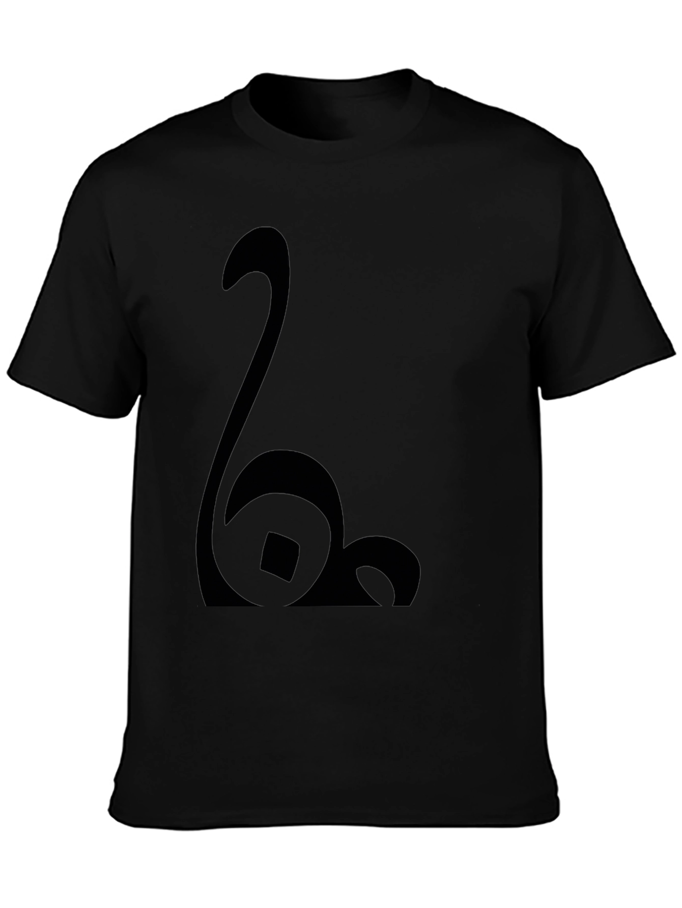 Modern Black Graphic Tee - Abstract Design