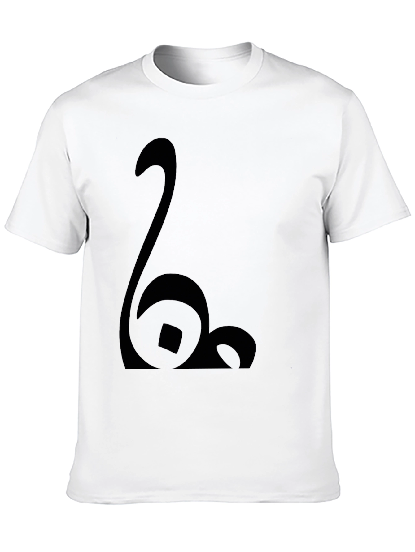 Modern Black Graphic Tee - Abstract Design