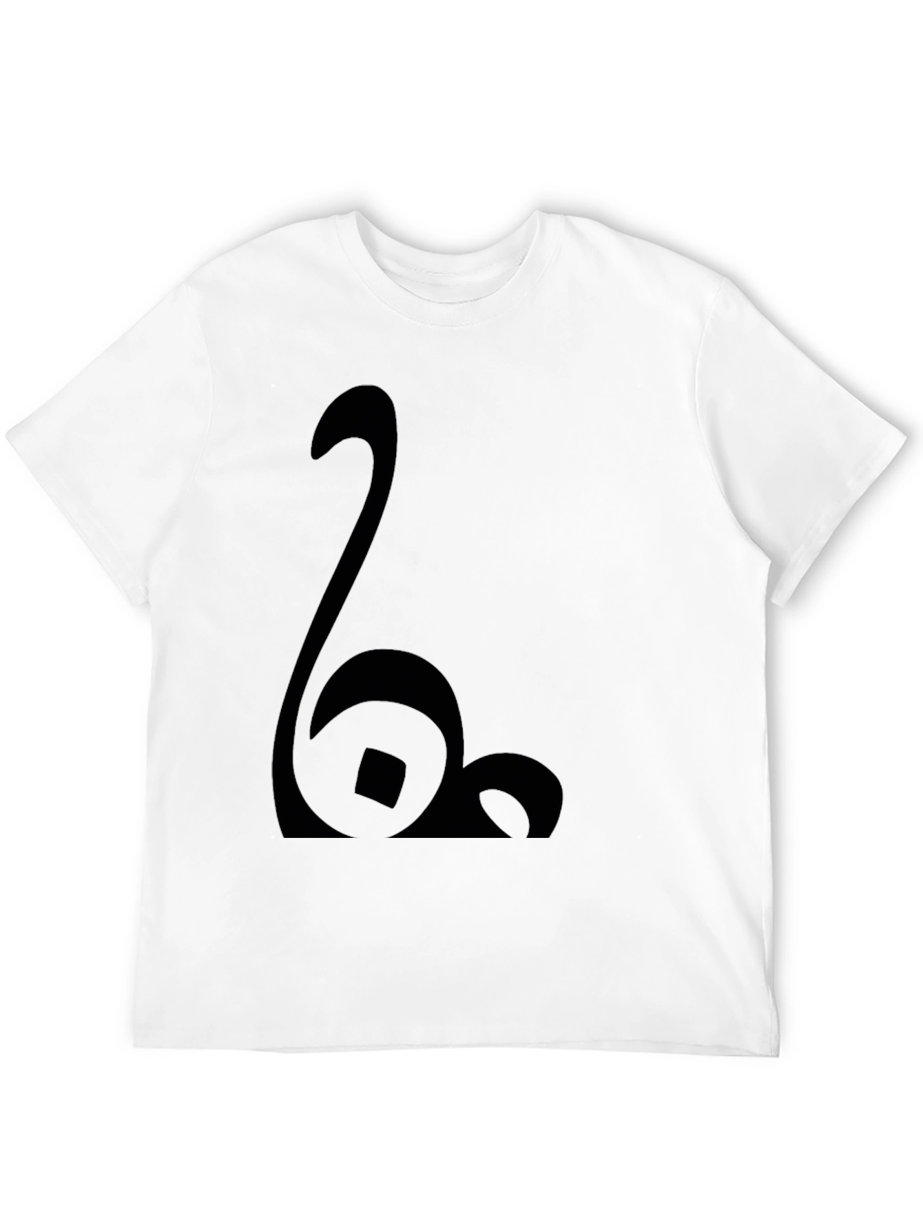 Modern Black Graphic Tee - Abstract Design