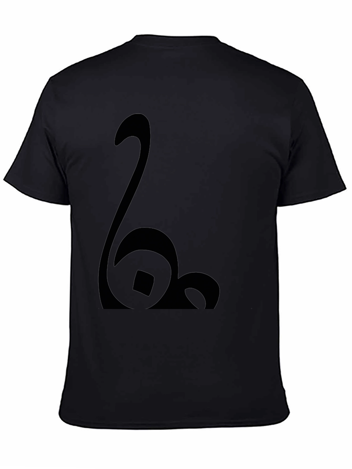 Modern Black Graphic Tee - Abstract Design