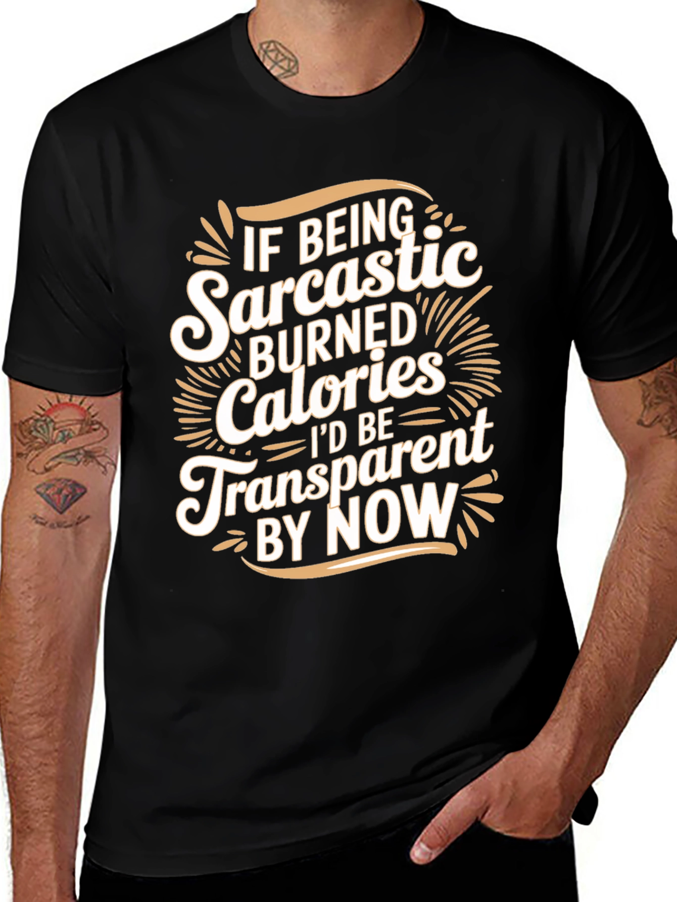 Sarcastic Calories Burned Funny T-Shirt