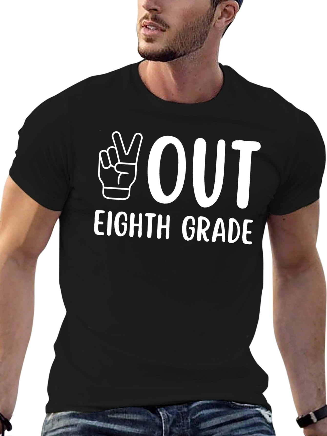 Peace Out Eighth Grade T-Shirt