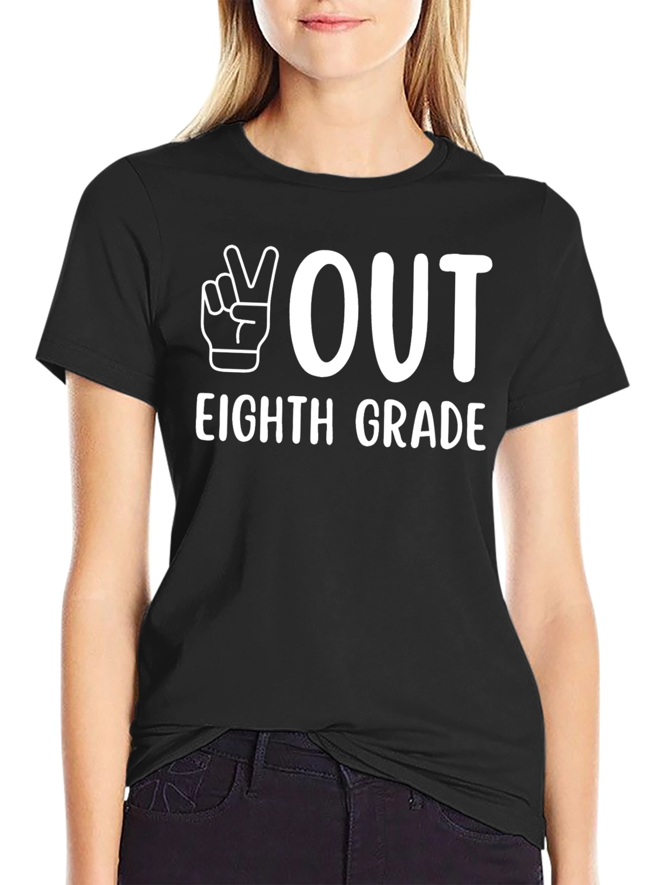 Peace Out Eighth Grade T-Shirt