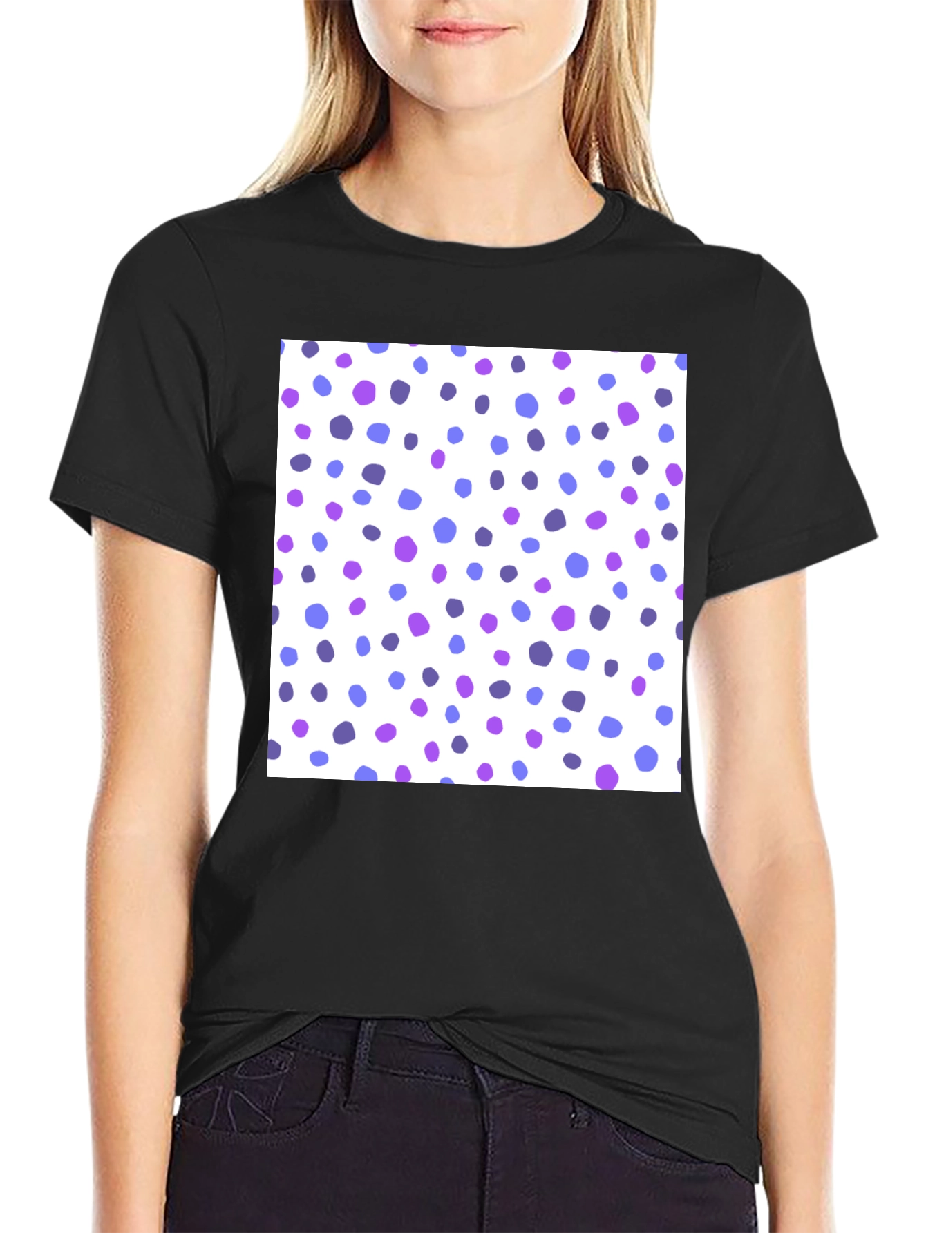 Polka Dot T-Shirt - Stylish Casual Wear