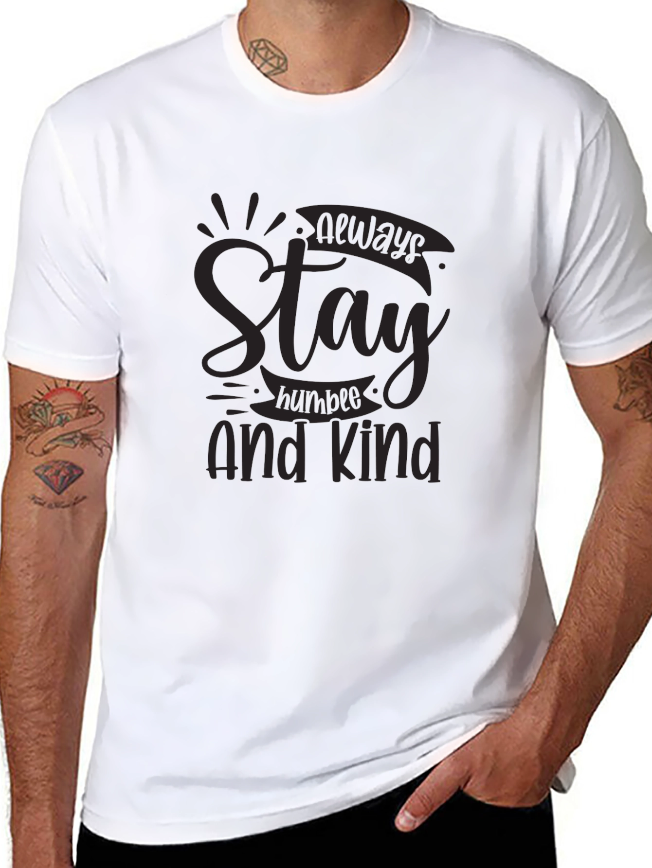 Stay Humble and Kind Graphic Tee - Black