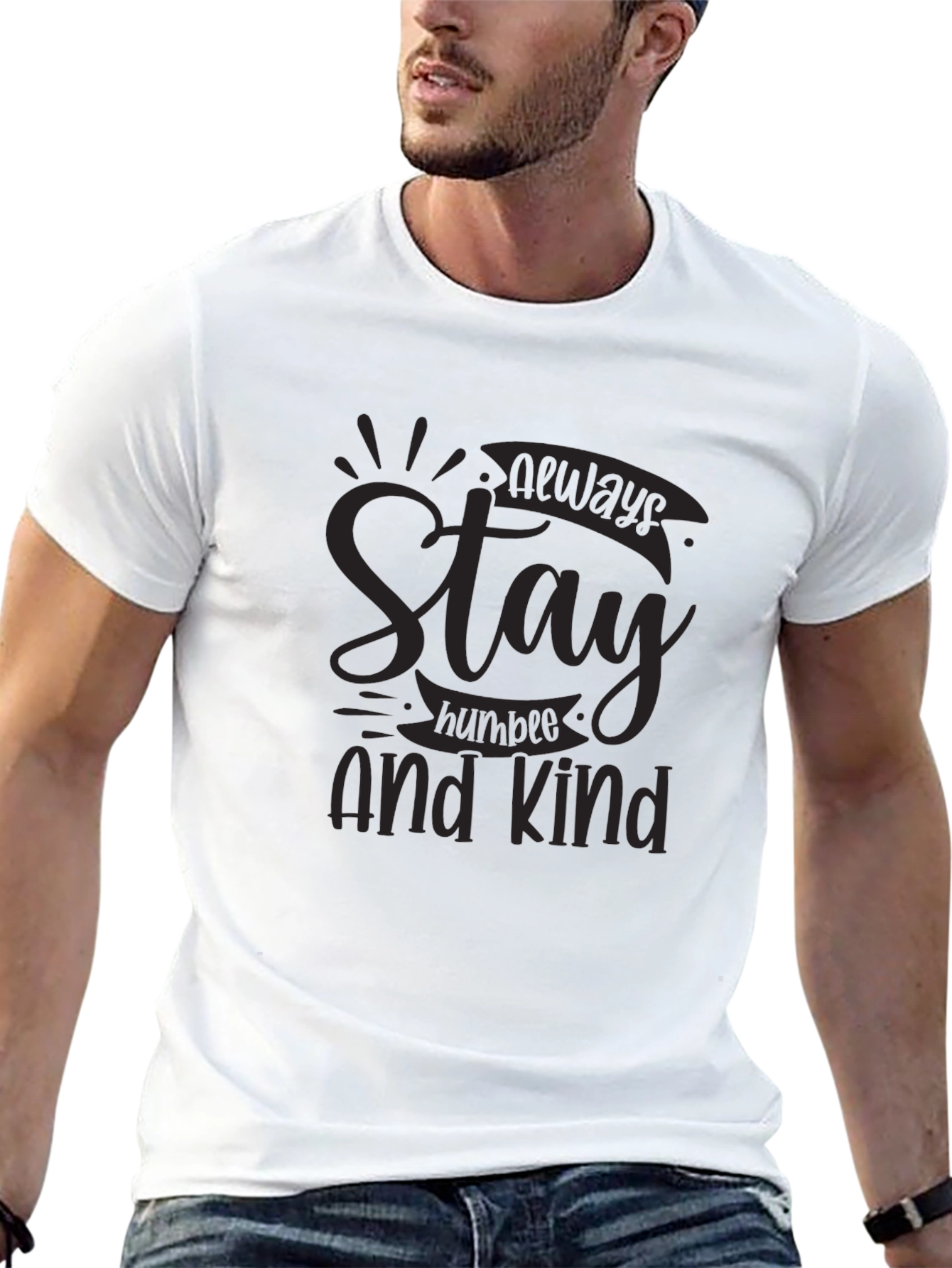 Stay Humble and Kind Graphic Tee - Black