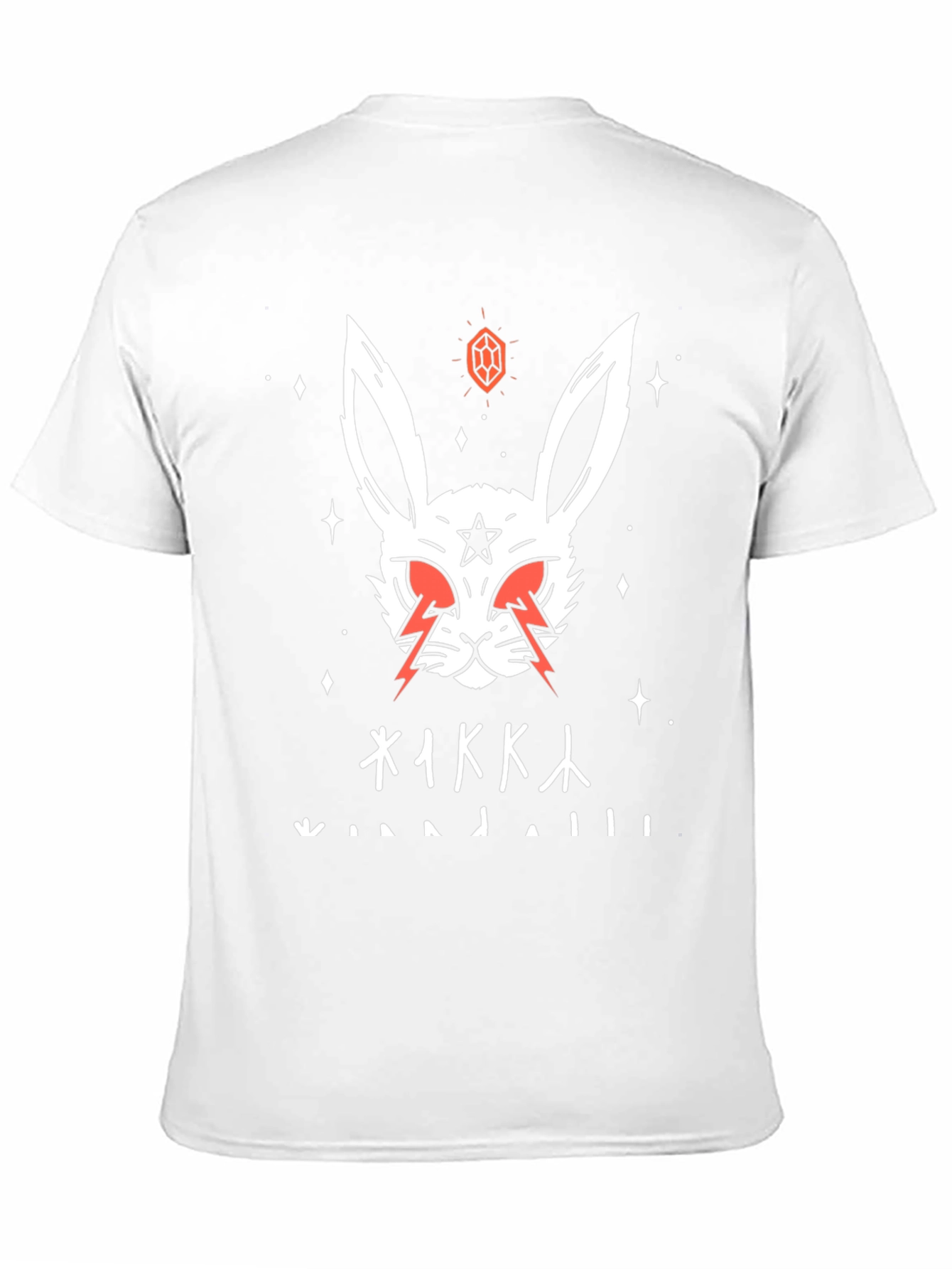 Occult Rabbit Graphic Tee - Black Cotton T-Shirt