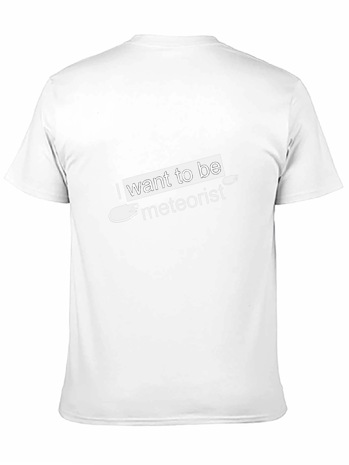 I Want to Be Meteorist Black T-Shirt